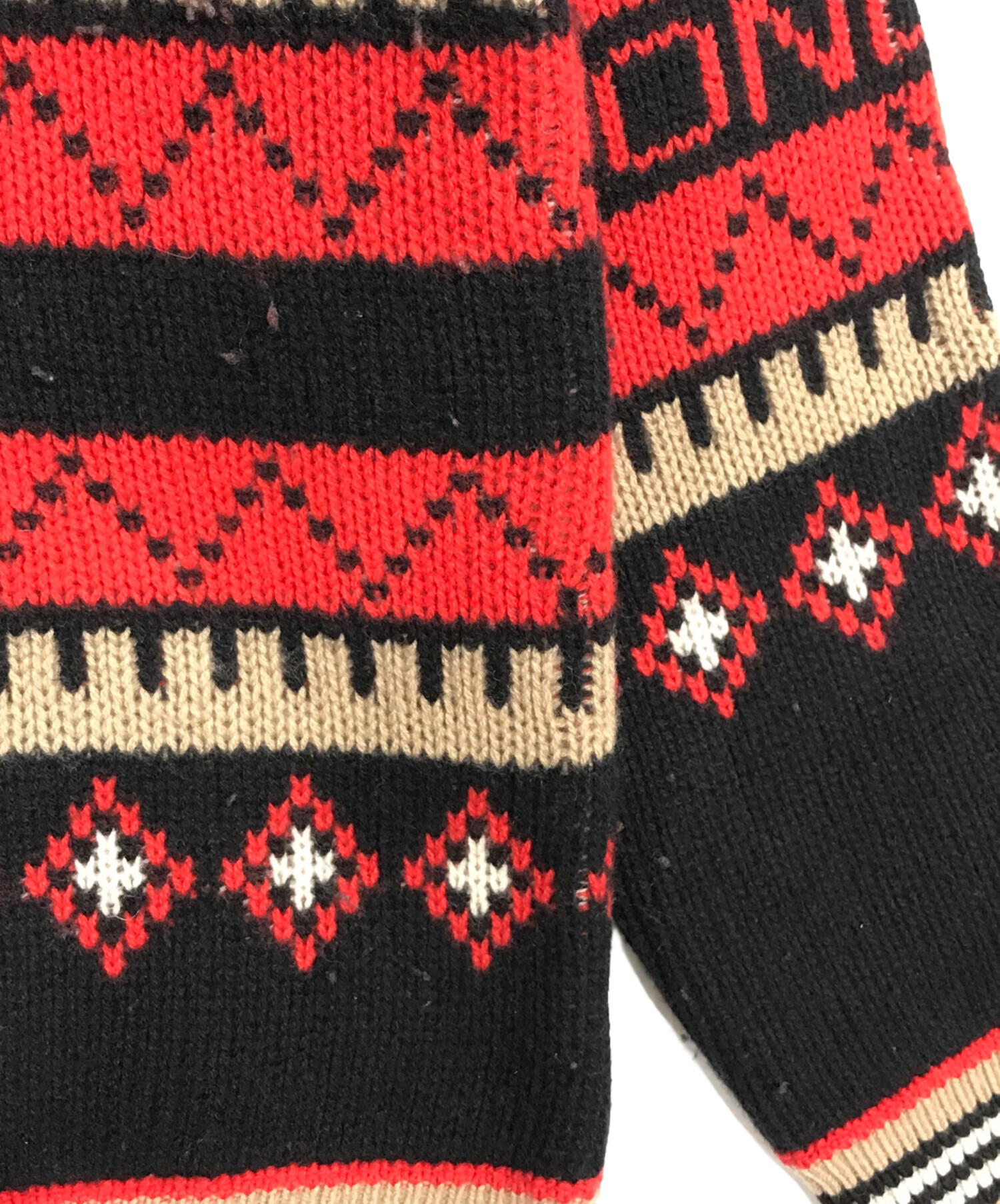 中古・古着通販】BURBERRY (バーバリー) 総柄ロゴカシミアニット