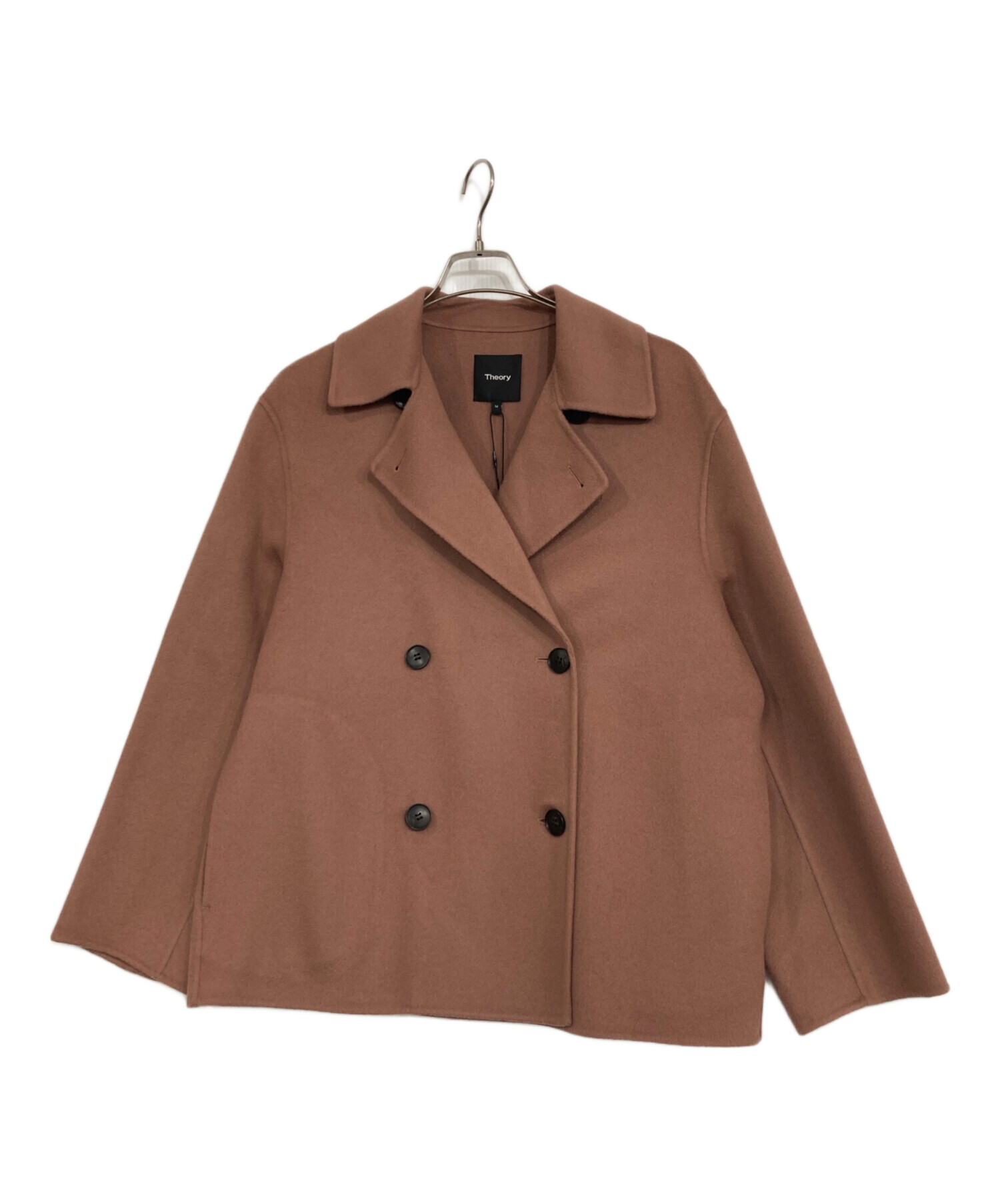 中古・古着通販】theory (セオリー) Pコート ブラウン サイズ:M