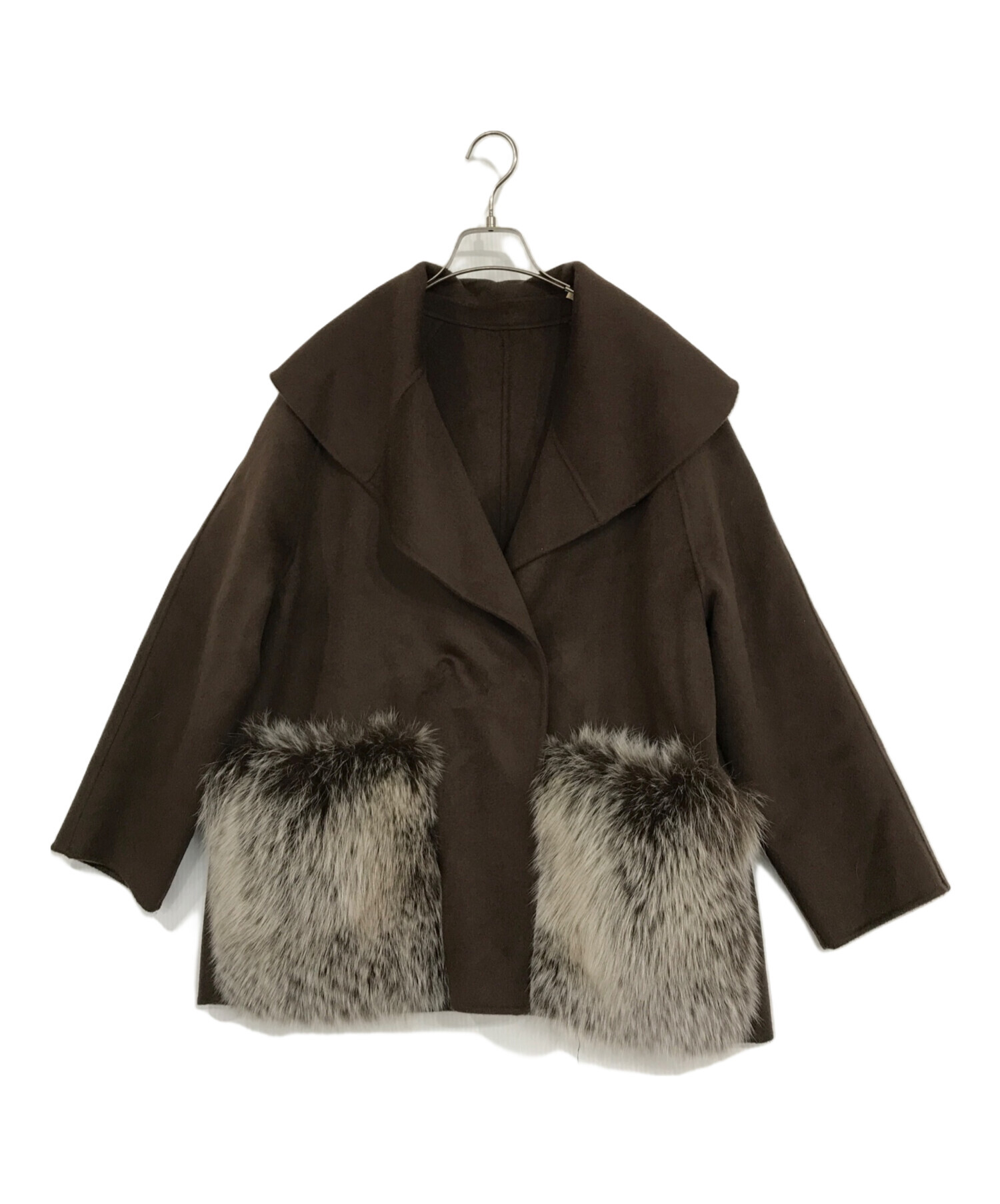 中古・古着通販】U-Big (ユービッグ) ウールダブルフェイスショール