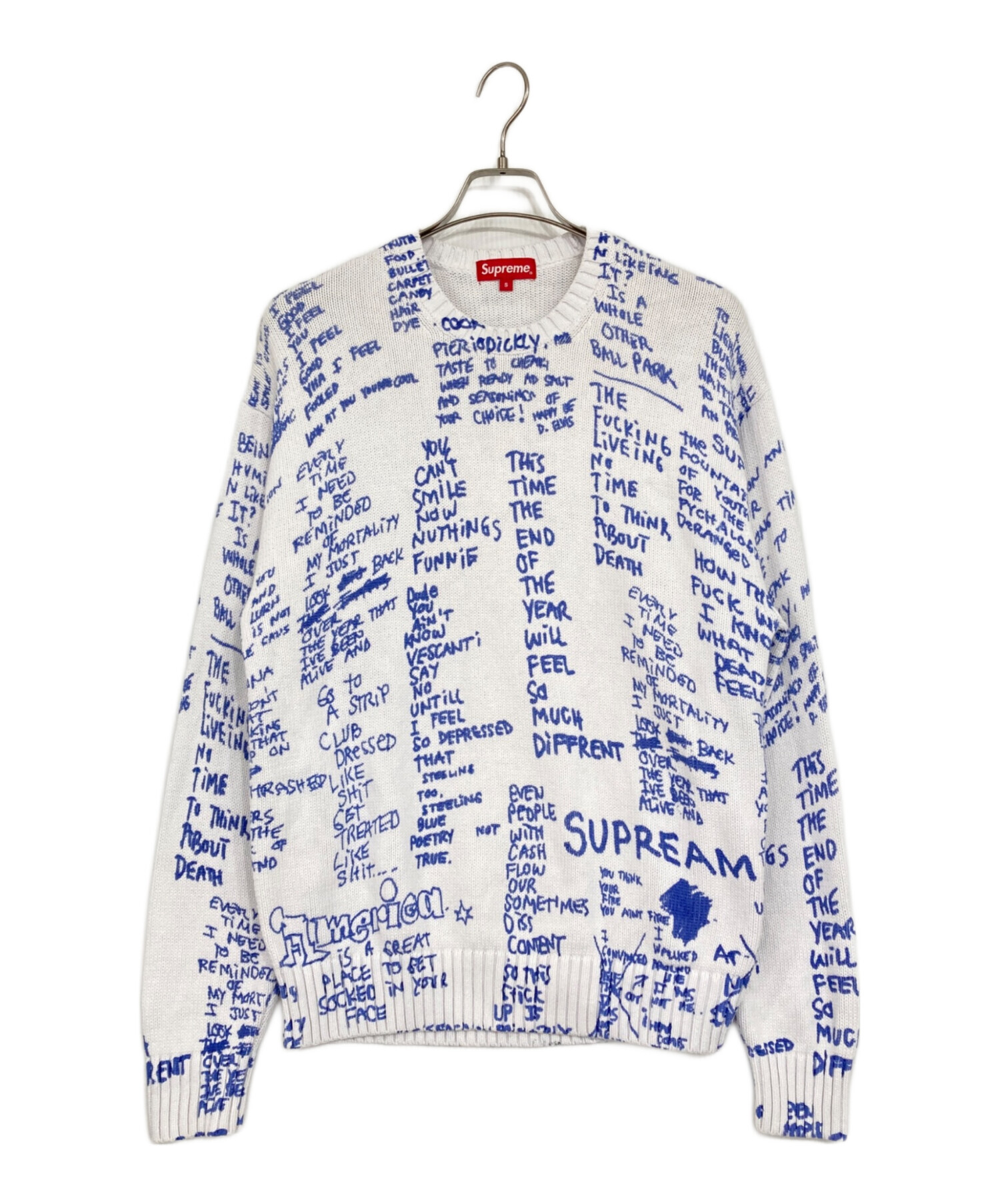 中古・古着通販】SUPREME (シュプリーム) GONZ POEMS SWEATER/ゴンズ