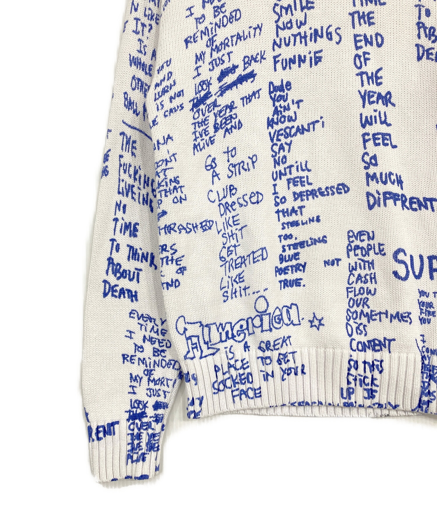 中古・古着通販】SUPREME (シュプリーム) GONZ POEMS SWEATER/ゴンズ