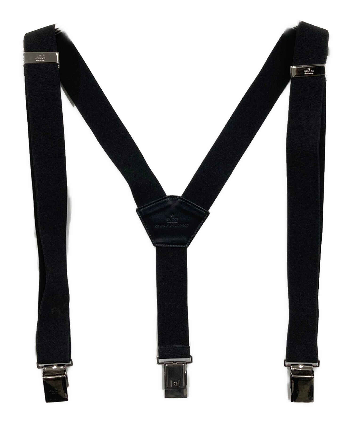 中古・古着通販】GUCCI (グッチ) サスペンダー ブラック｜ブランド