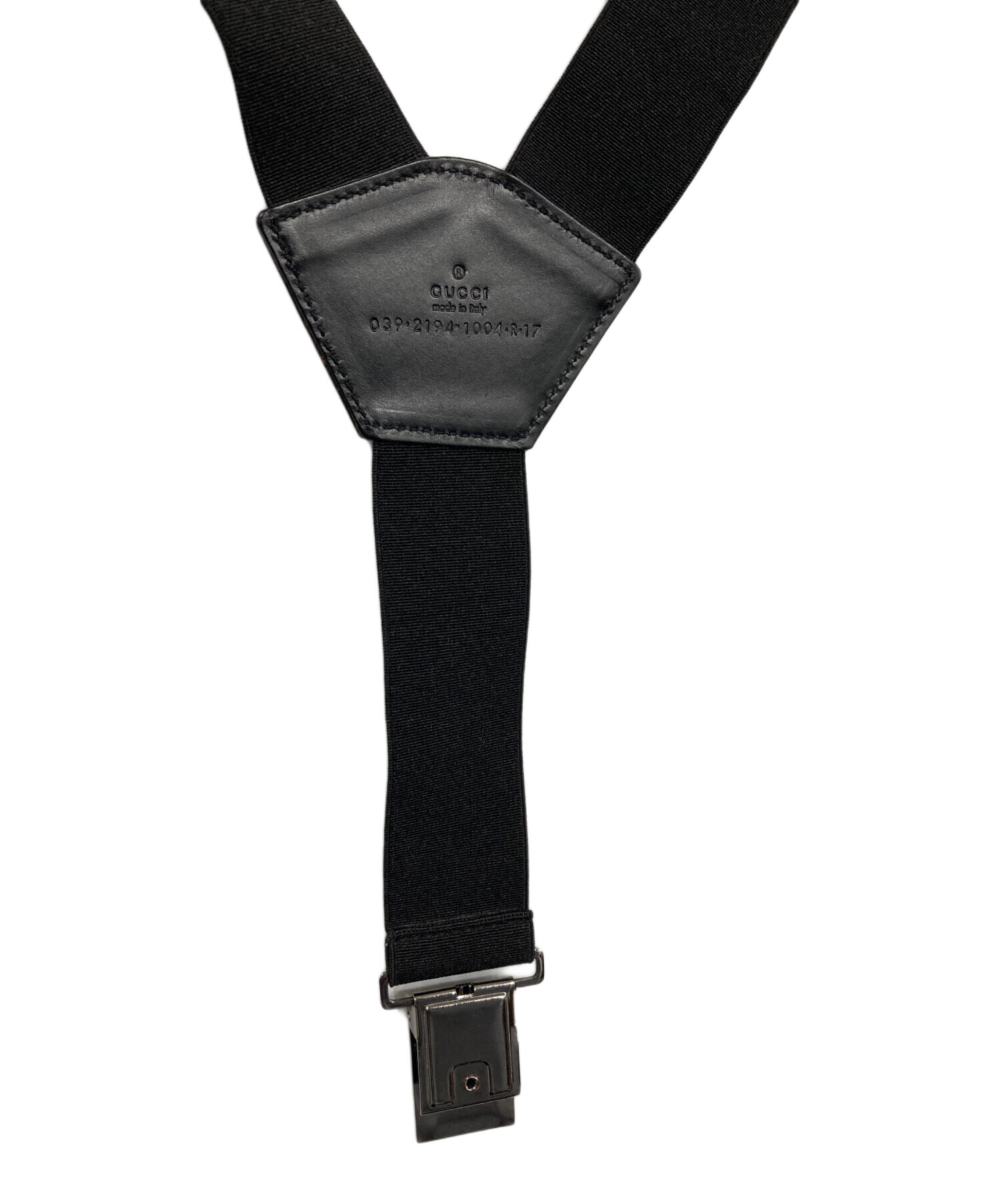 中古・古着通販】GUCCI (グッチ) サスペンダー ブラック｜ブランド