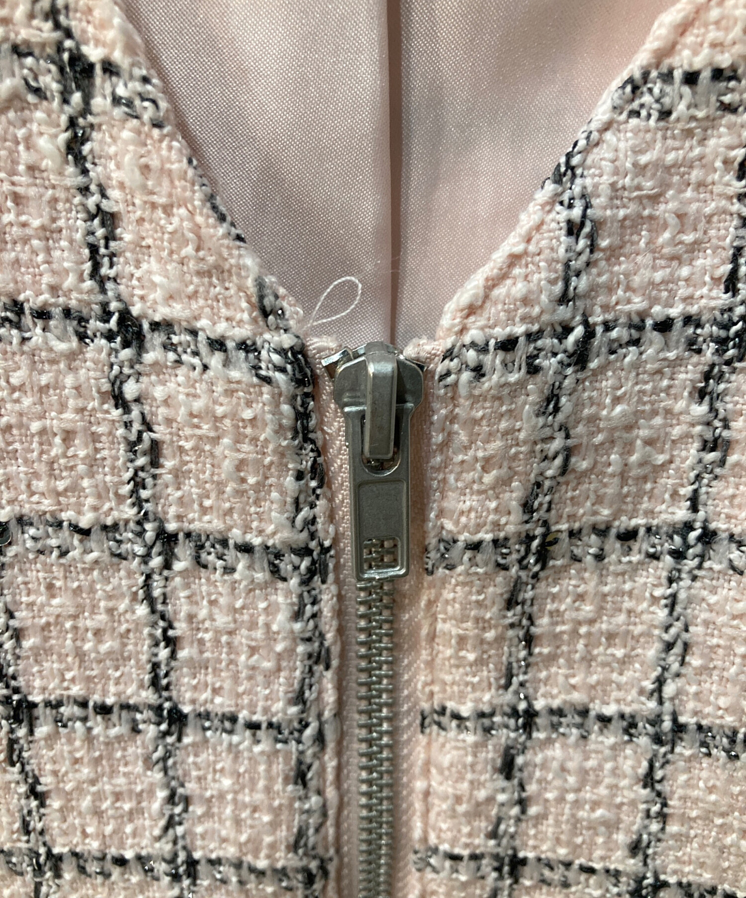 中古・古着通販】darich (ダーリッチ) フロントファスナーツイードミニ