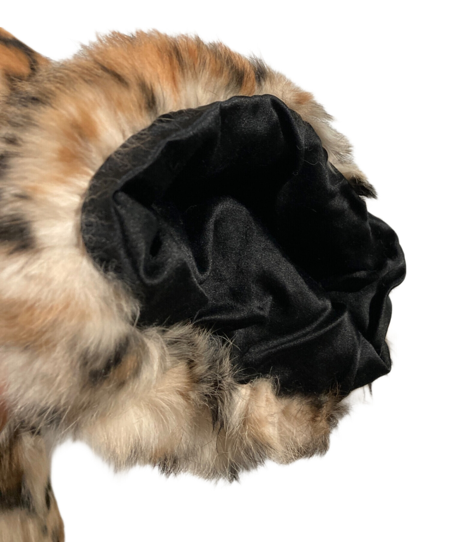 中古・古着通販】yves salomon (イヴサロモン) レオパード柄ラビット