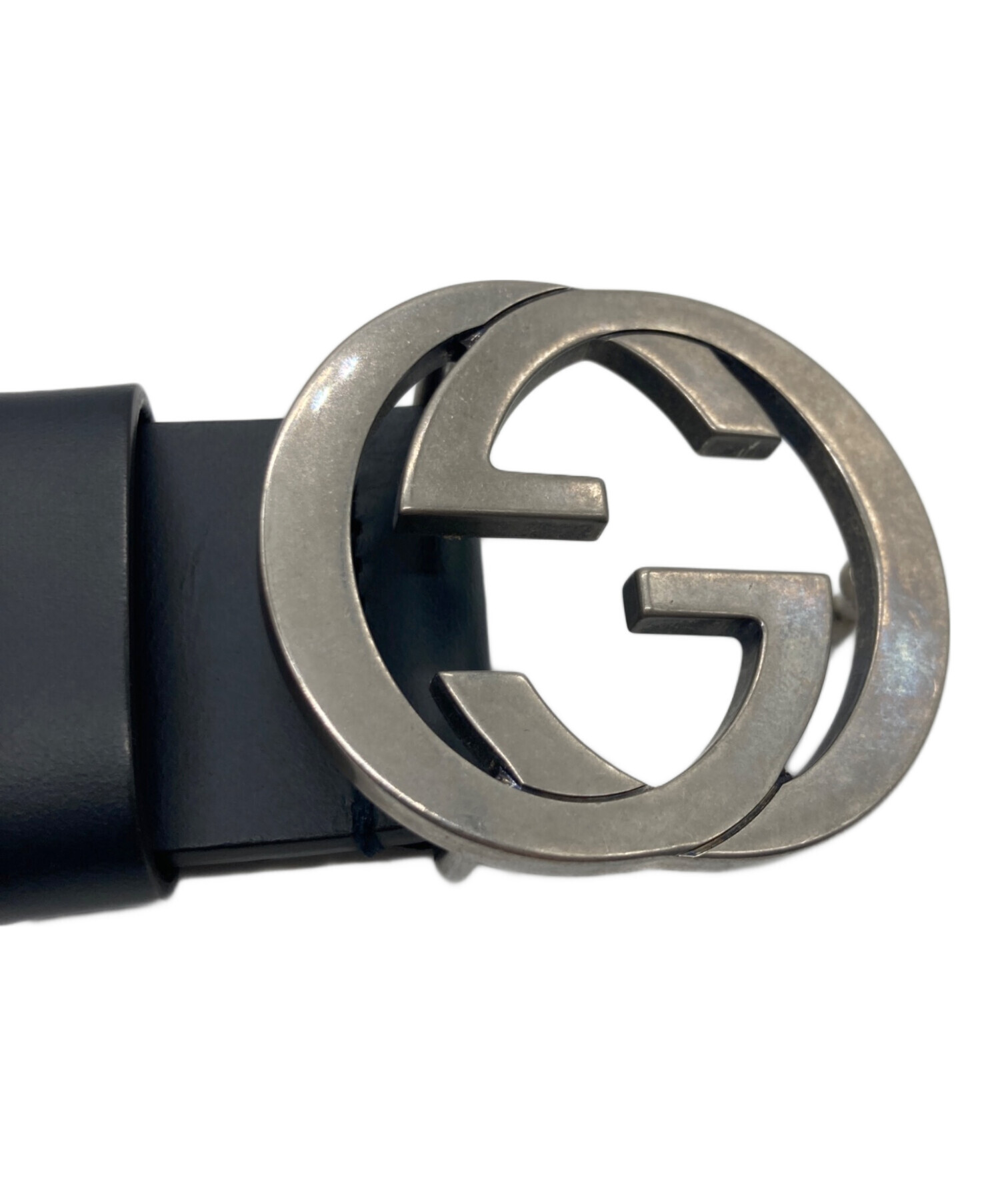 中古・古着通販】GUCCI (グッチ) インターロッキングG レザーベルト