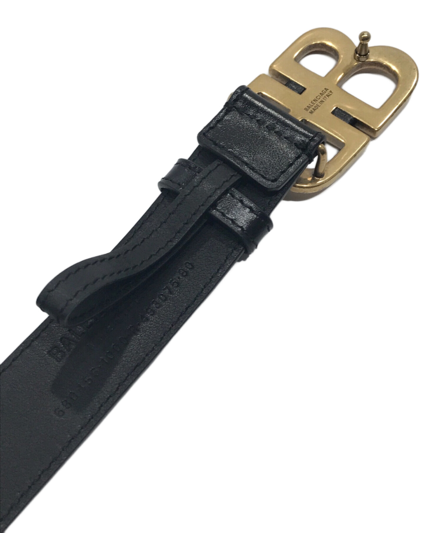 中古・古着通販】BALENCIAGA (バレンシアガ) BBロゴバックルベルト