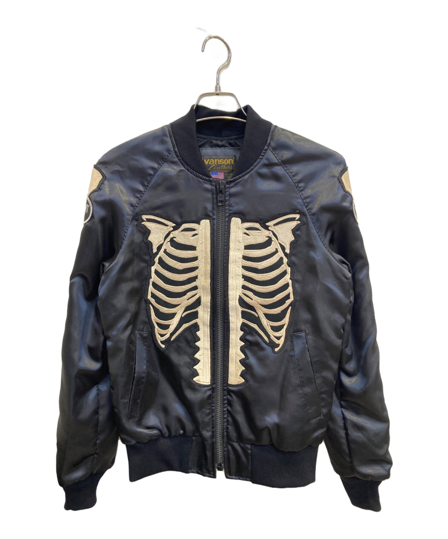 中古・古着通販】VANSON (バンソン) スタジャン グレー サイズ:s