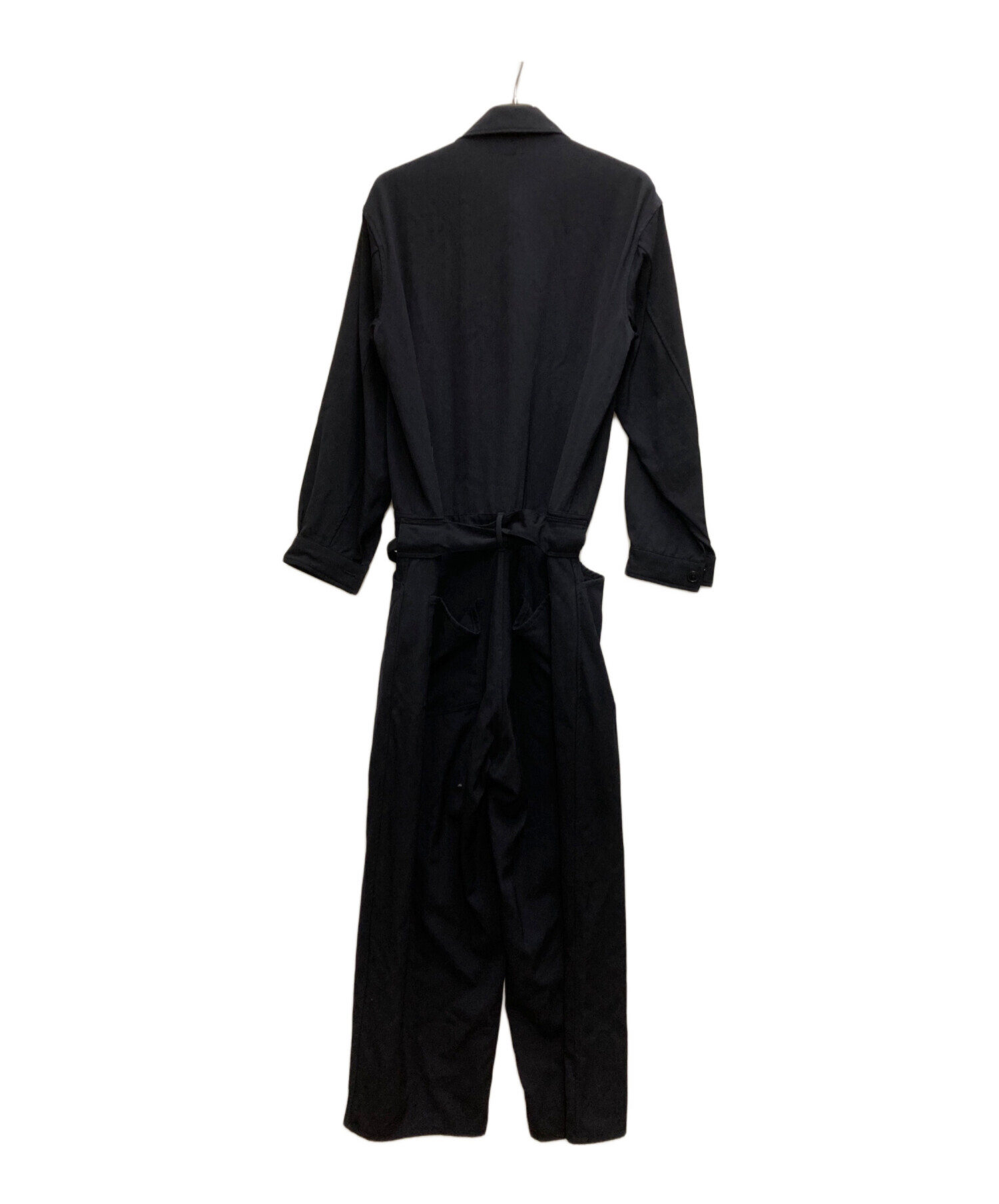 コモリ オールインワン ネイビー2 comoli ウールギャバ オールインワン