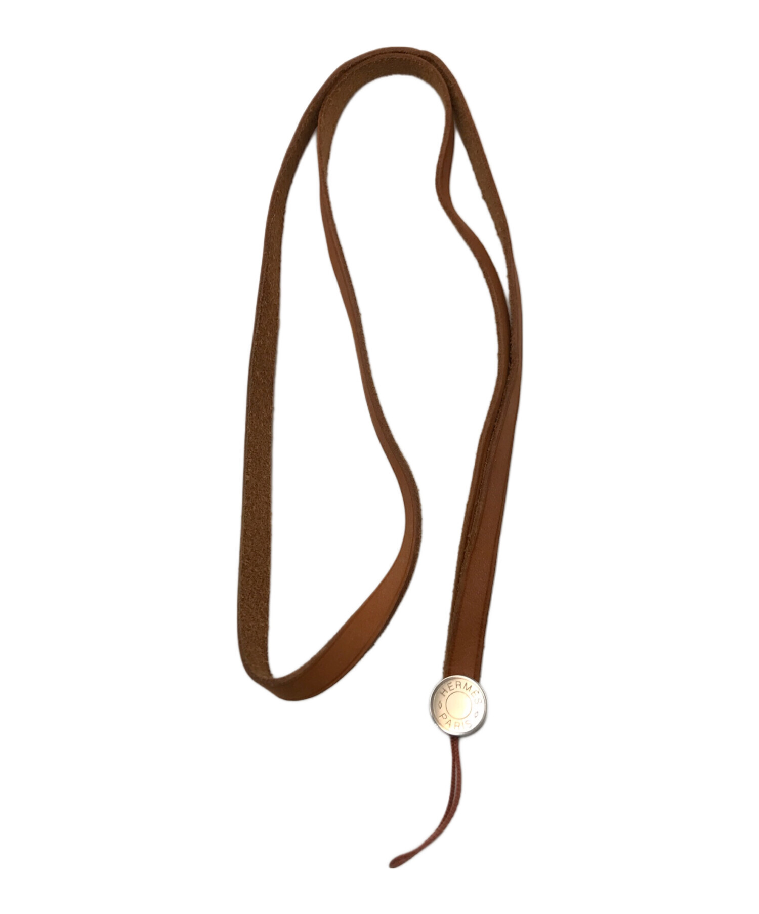 中古・古着通販】HERMES (エルメス) セリエレザーネックストラップ
