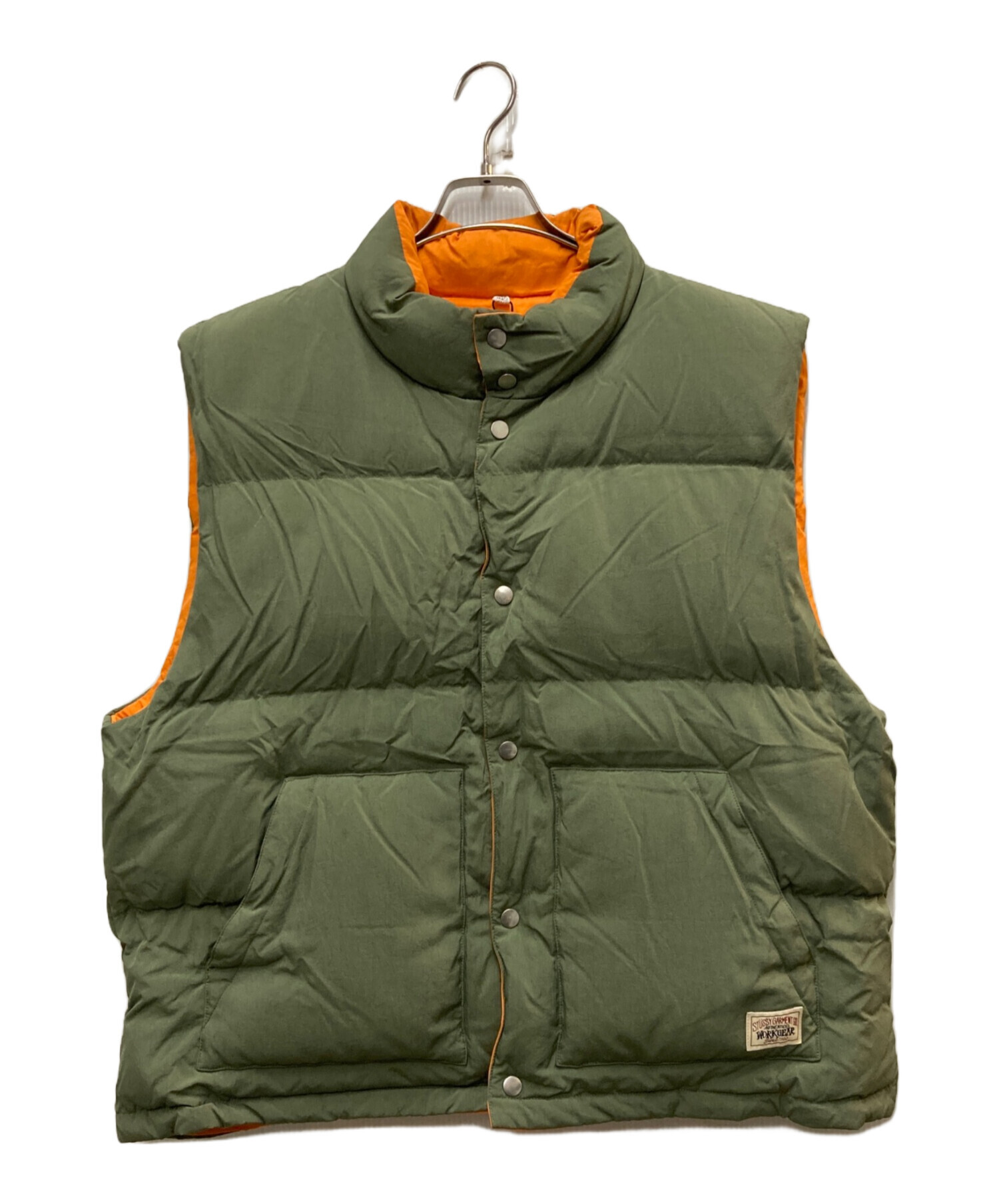 中古・古着通販】stussy (ステューシー) リバーシブルダウンベスト