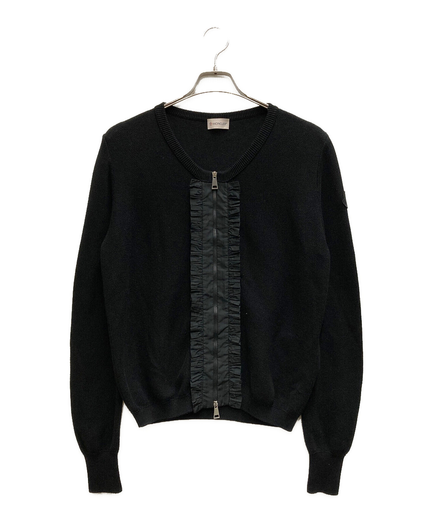 中古・古着通販】MONCLER (モンクレール) ナイロンフリルカーディガン