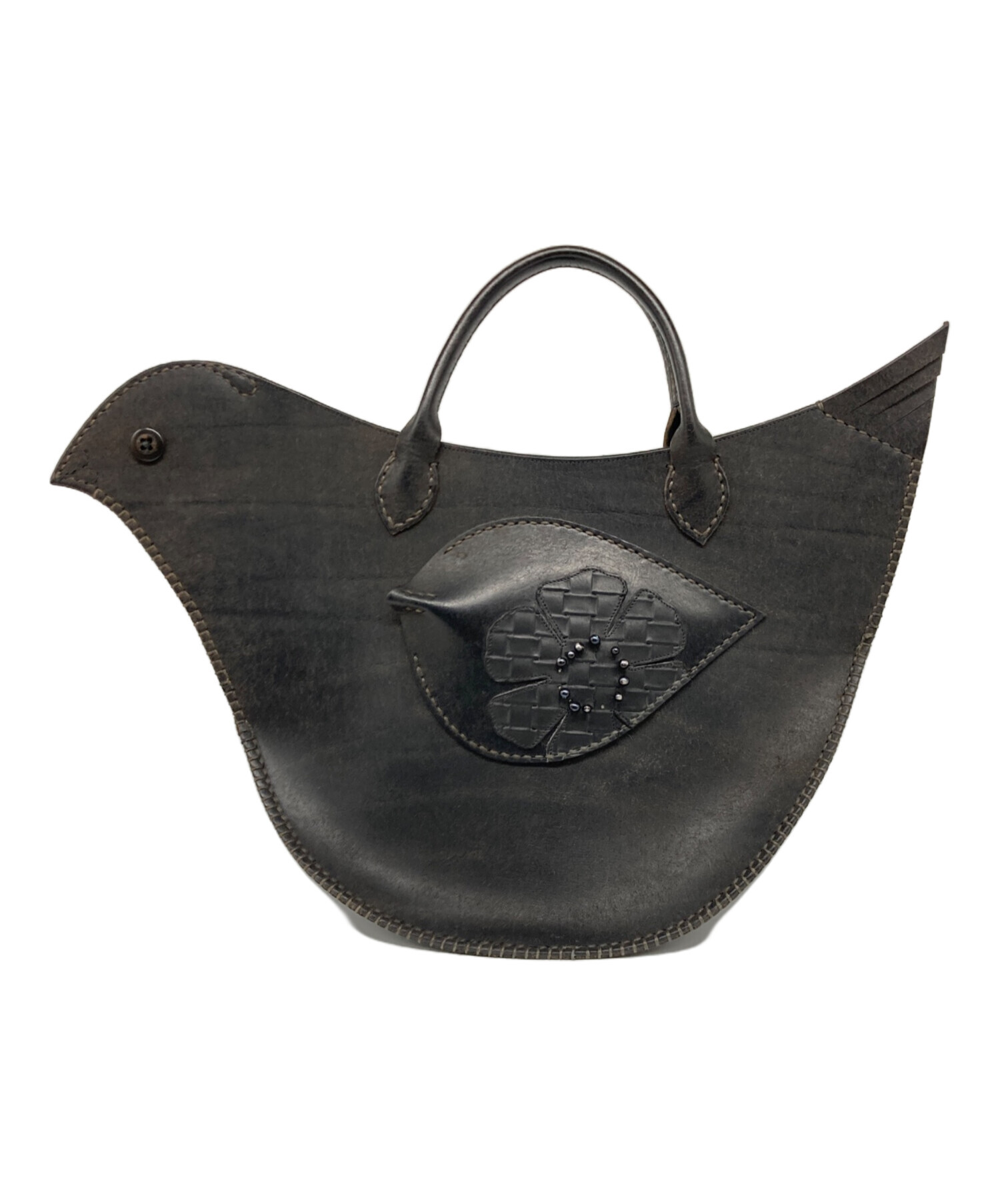 中古・古着通販】mina perhonen (ミナ ペルホネン) TORI BAG ブラック