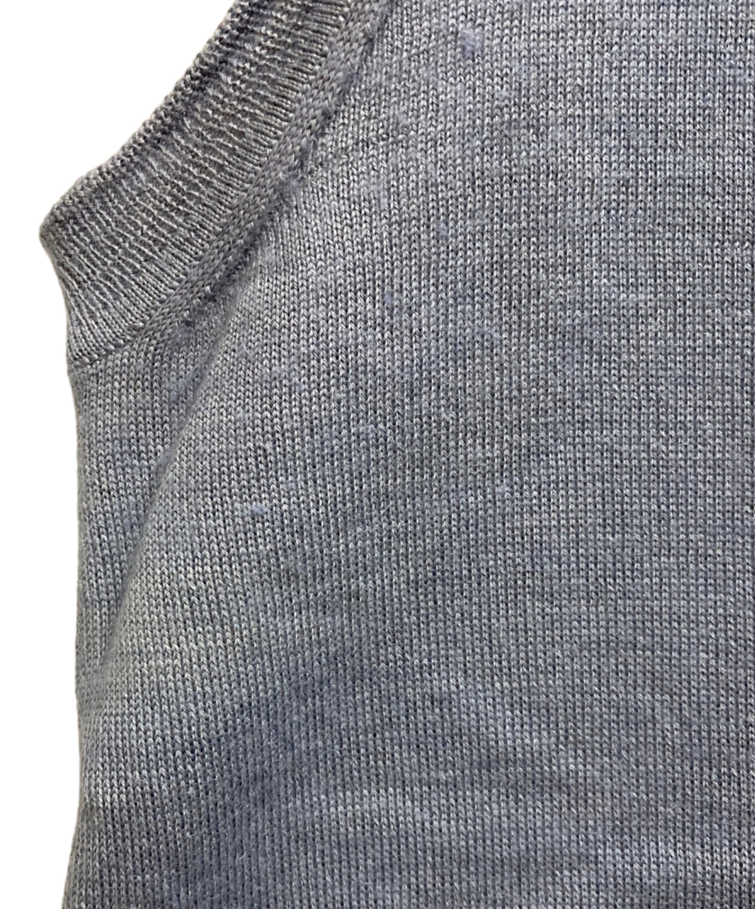 中古・古着通販】HERMES (エルメス) カシミヤシルクVネック刺繍ニット