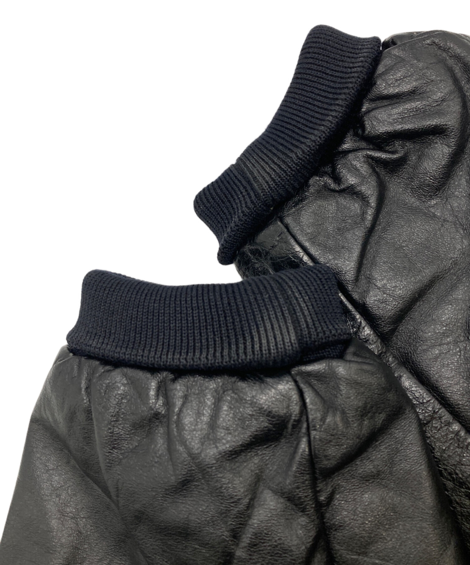 中古・古着通販】Holloway (ホロウェイ) スタジャン ブラック サイズ:L