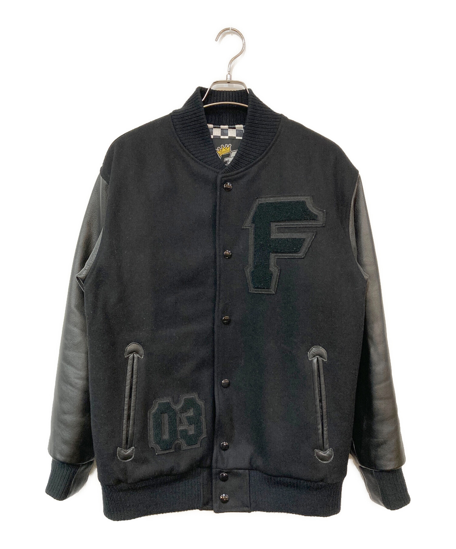 中古・古着通販】FAT (エフエーティー) レザースタジャン ブラック