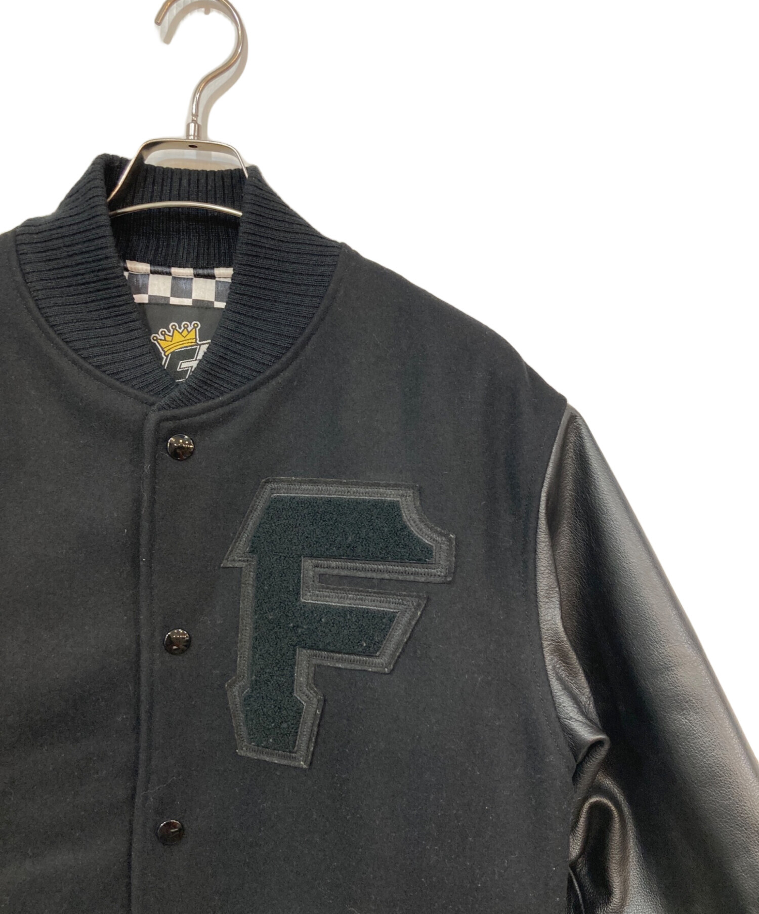 中古・古着通販】FAT (エフエーティー) レザースタジャン ブラック