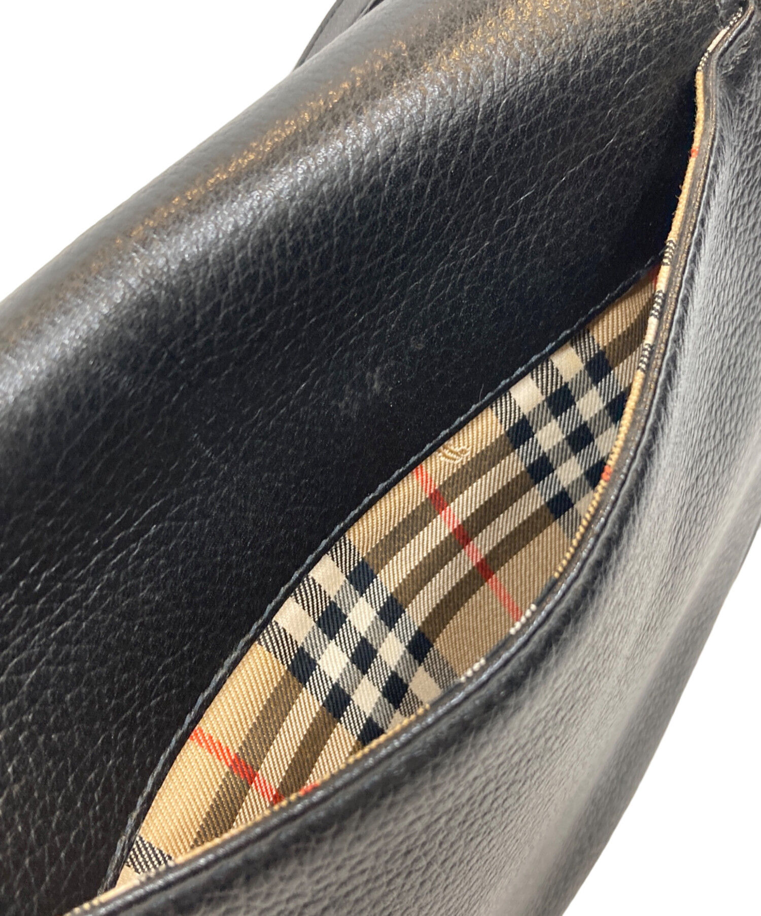 中古・古着通販】BURBERRY (バーバリー) レザーショルダーバッグ