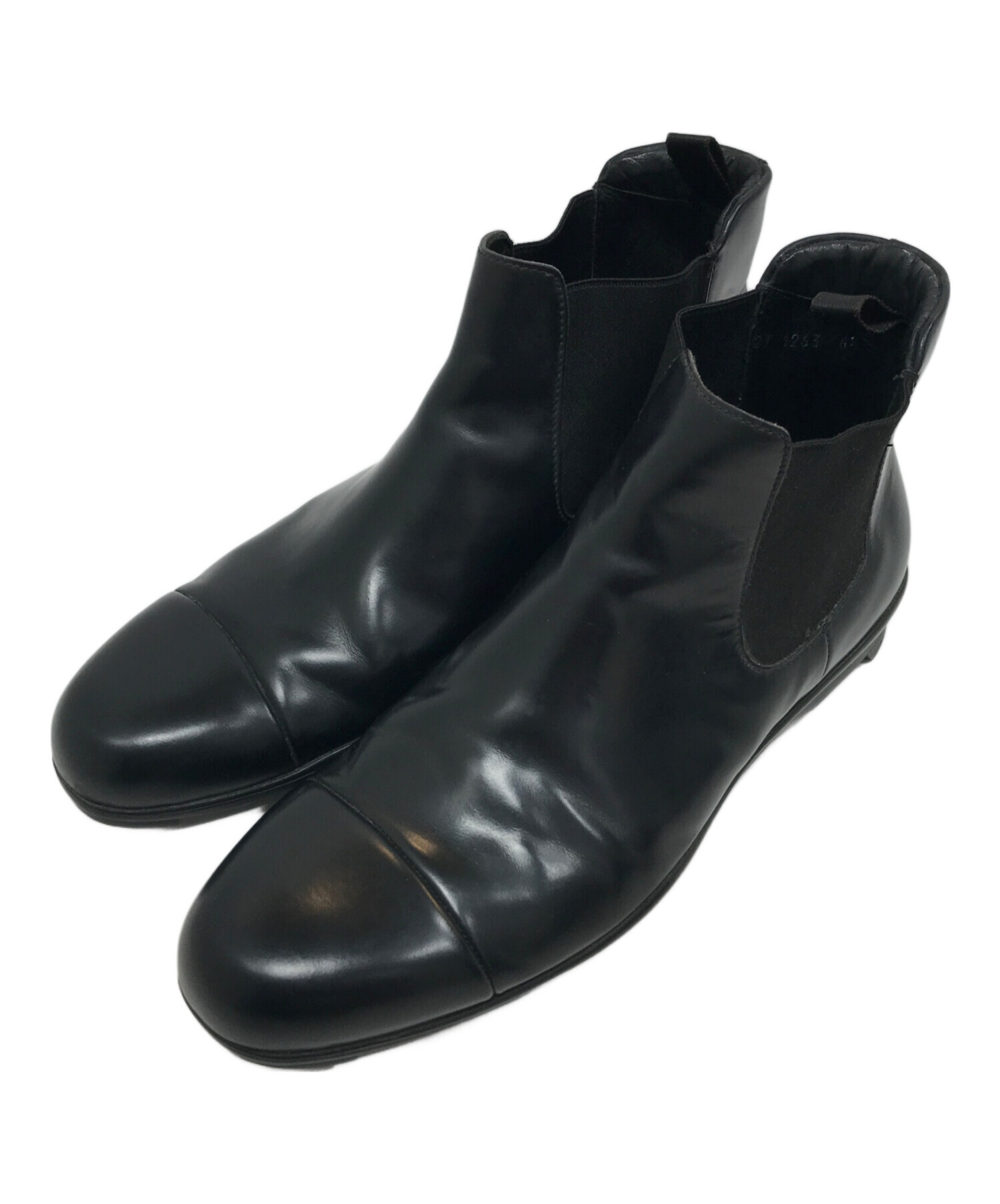 中古・古着通販】PRADA (プラダ) ショートブーツ ブラック サイズ