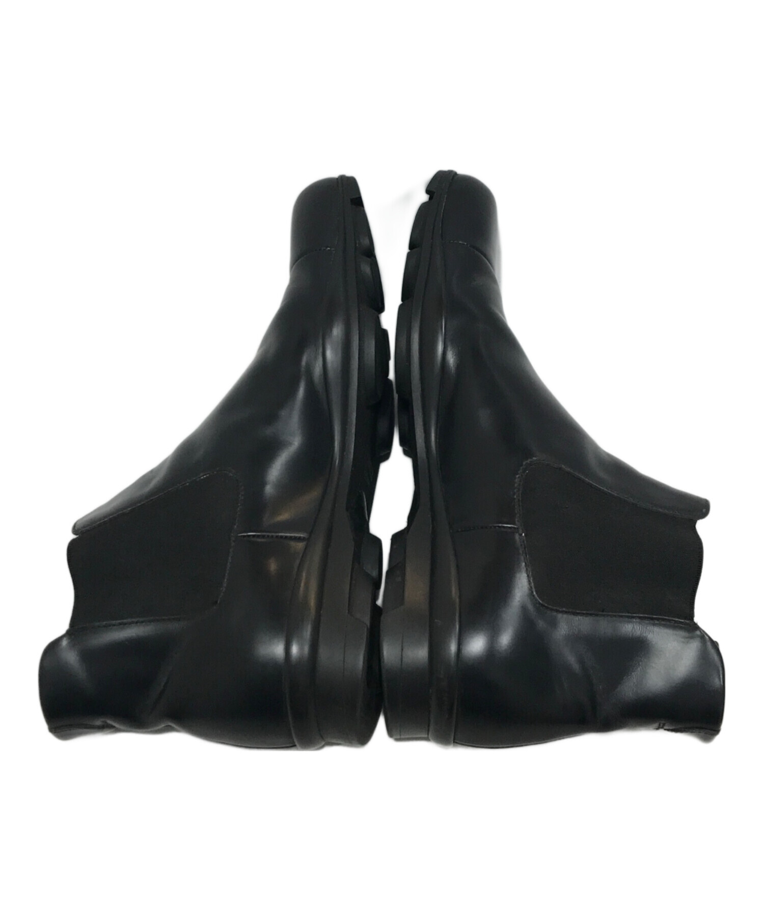 中古・古着通販】PRADA (プラダ) ショートブーツ ブラック サイズ