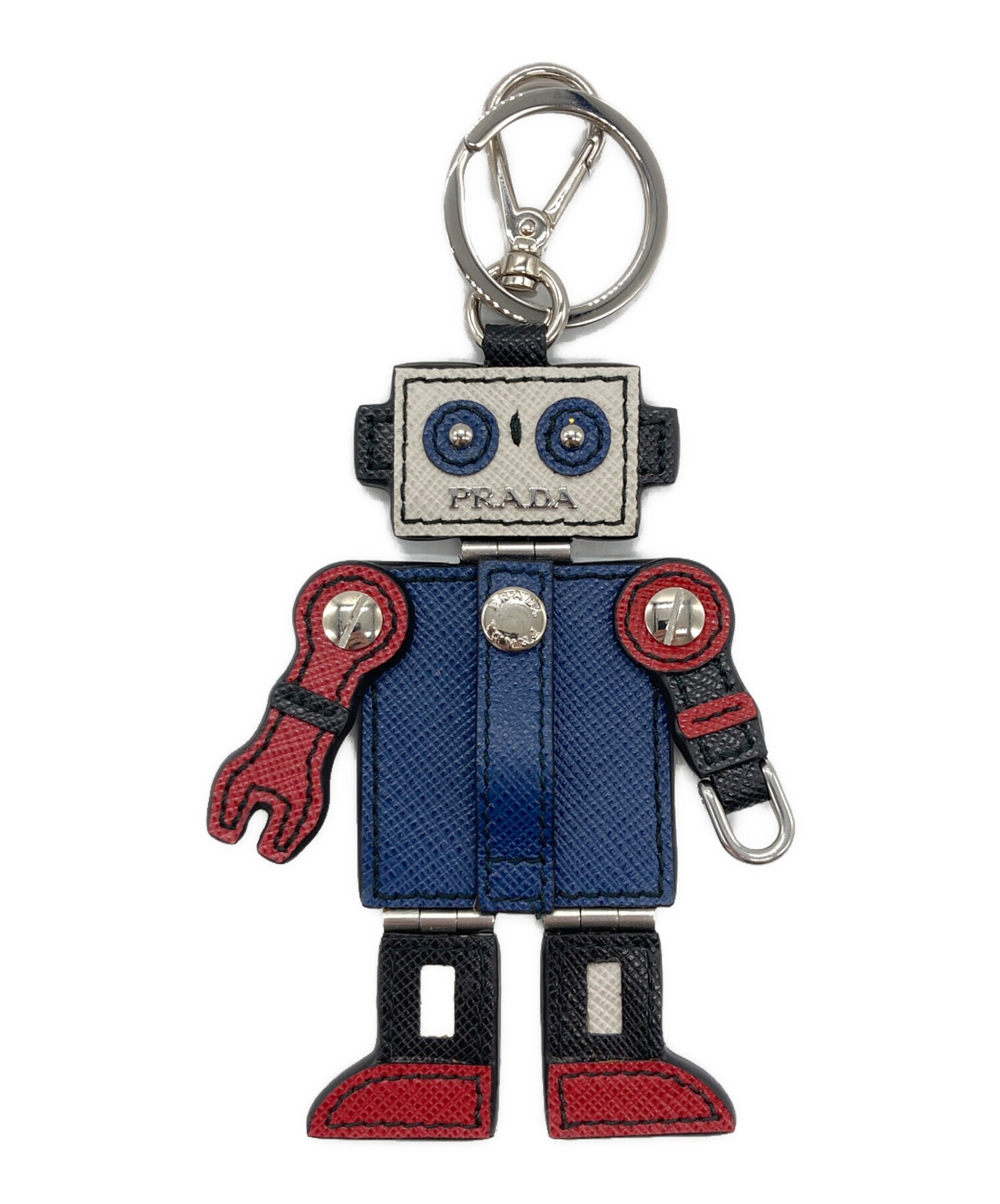 中古・古着通販】PRADA (プラダ) ロボットチャーム ネイビー×ホワイト