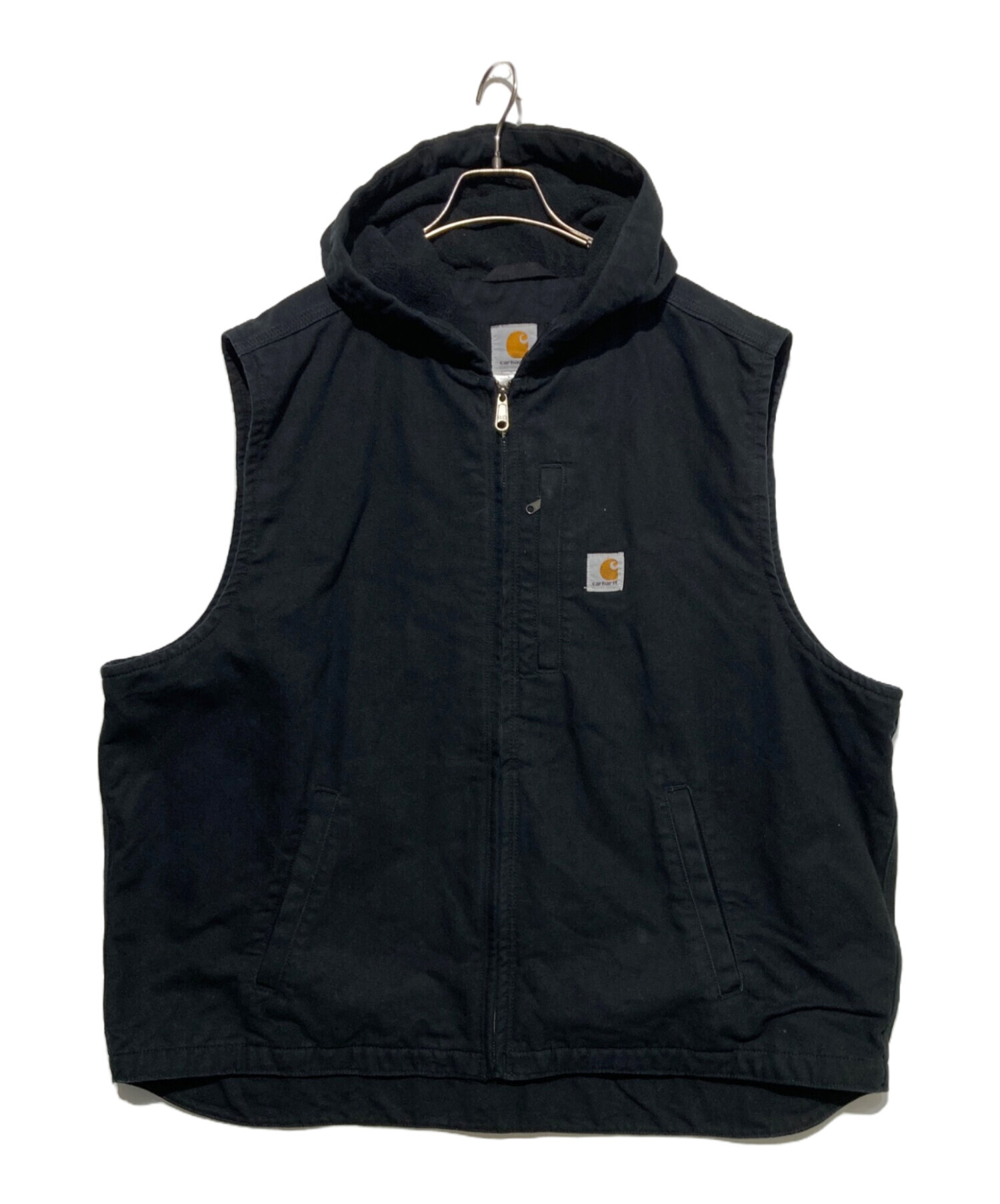 中古・古着通販】CarHartt (カーハート) ダックワークベスト ブラック