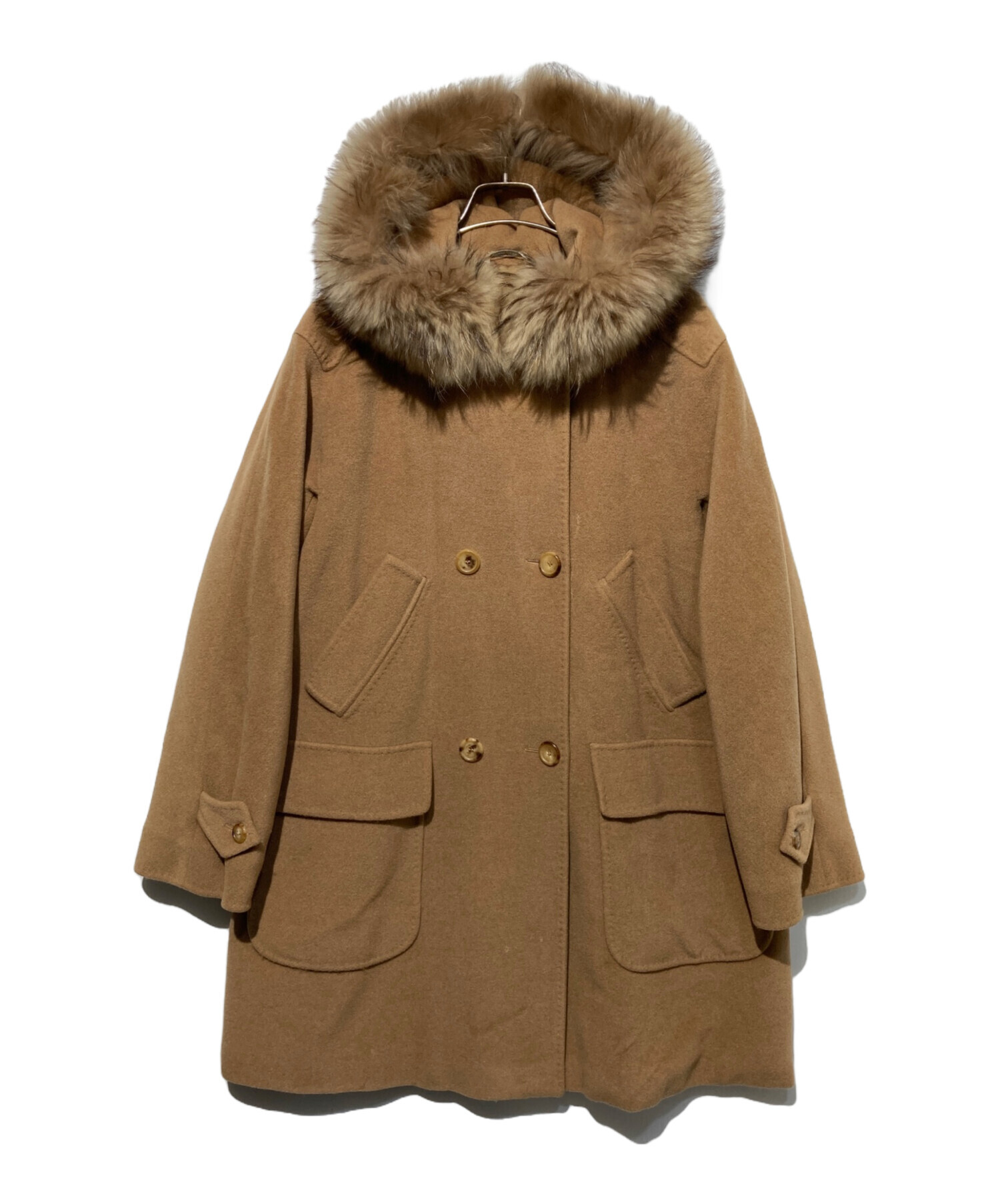 中古・古着通販】MaxMara (マックスマーラ) キャメルファーコート