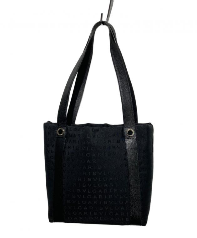 中古・古着通販】BVLGARI (ブルガリ) ロゴマニアトートバッグ ブラック