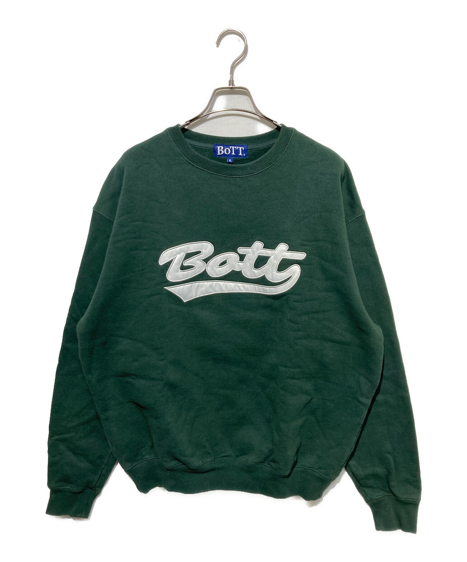 中古・古着通販】BoTT (ボット) ロゴスウェット グリーン サイズ:XL