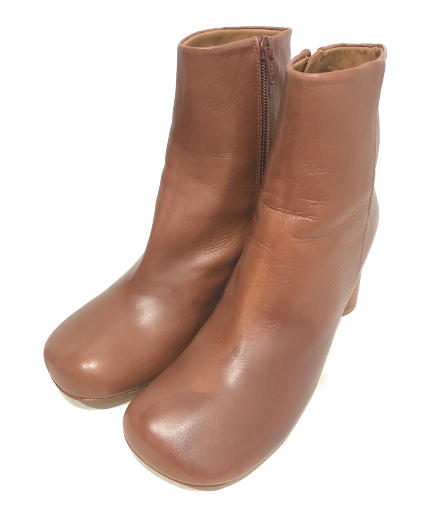 中古・古着通販】INSCRIRE (アンスクリア) スクエアトゥショートブーツ