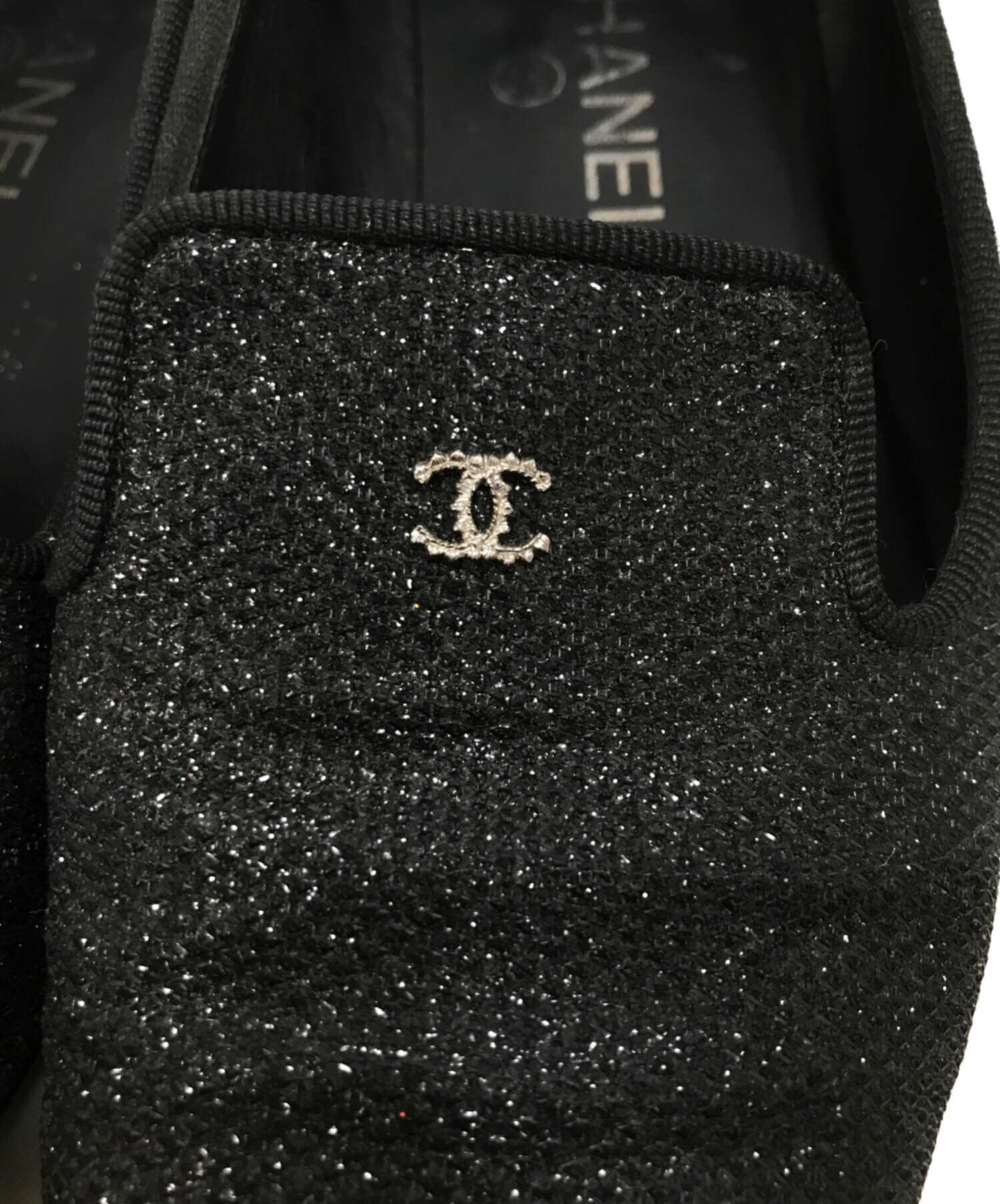 中古・古着通販】CHANEL (シャネル) ラメココマークオペラシューズ