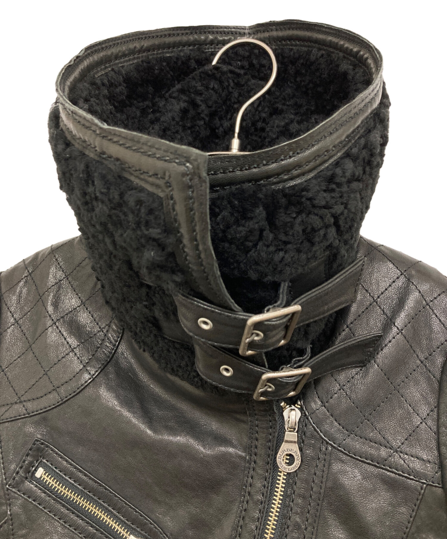 バーバリーロンドン 羊革 ラムレザージャケット グレージュ38 楽天市場