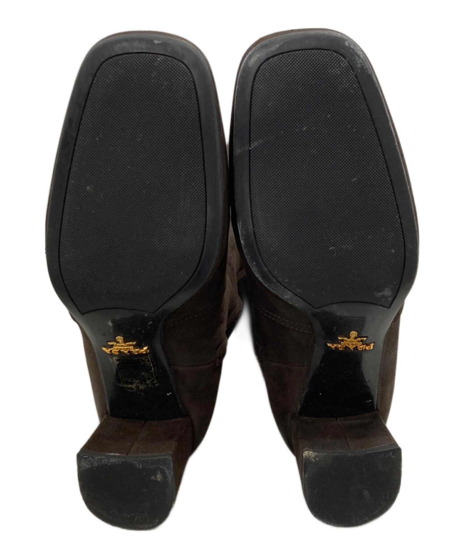 中古・古着通販】PRADA (プラダ) ロングブーツ ブラウン サイズ:36 1/2