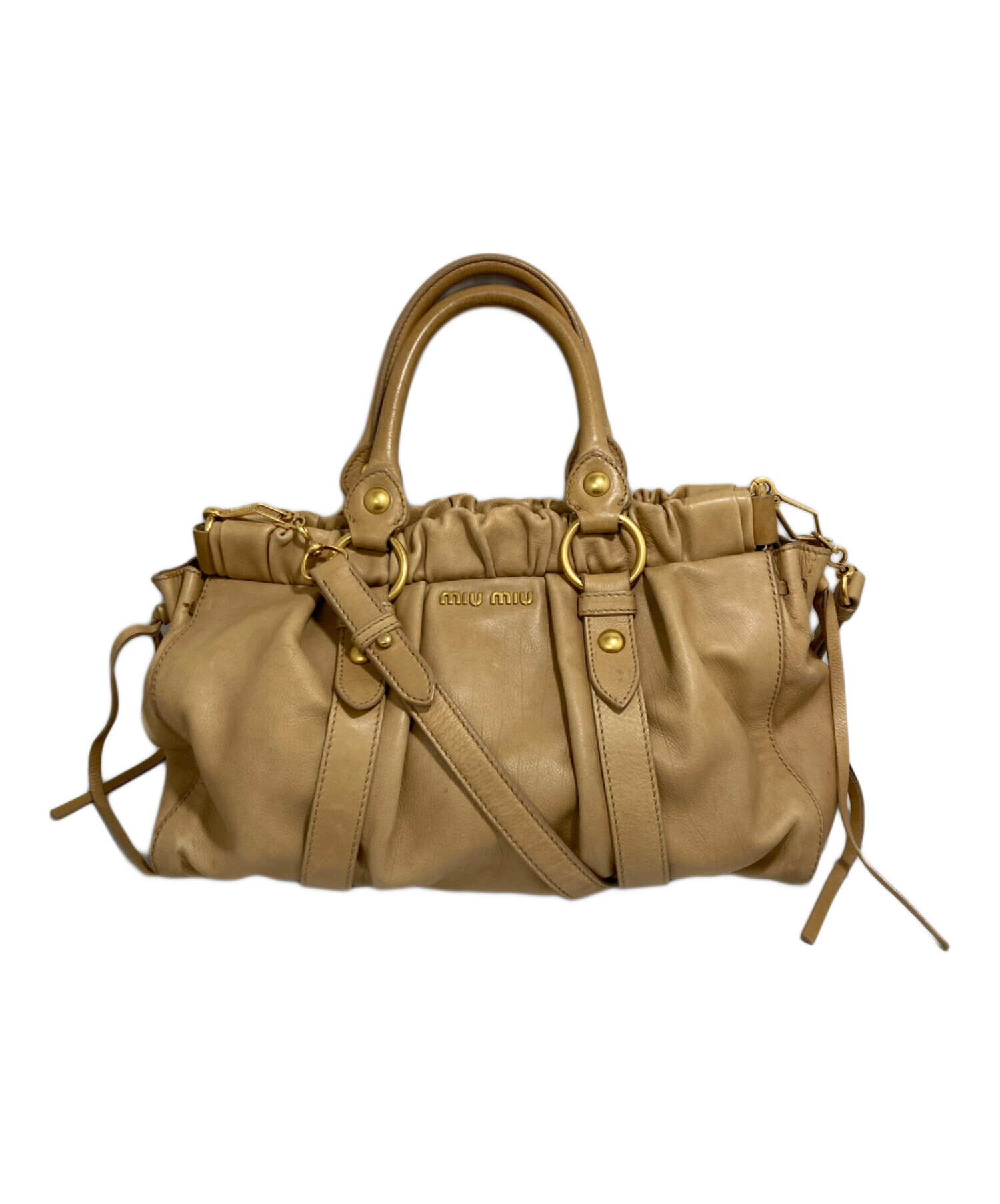 中古・古着通販】MIU MIU (ミュウミュウ) VITELLO LUX 2WAYバッグ