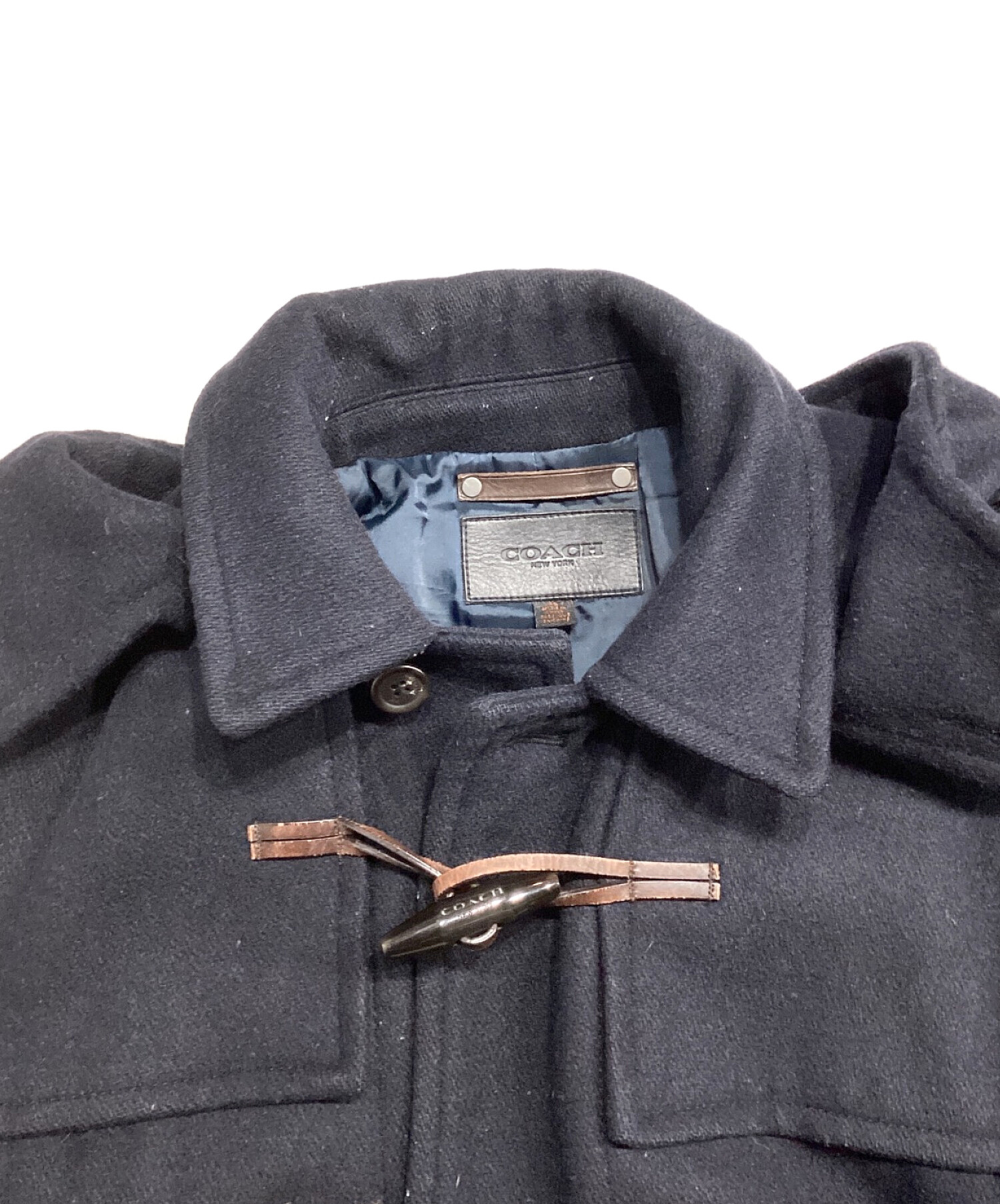 中古・古着通販】COACH (コーチ) ダッフルコート ネイビー サイズ:XS
