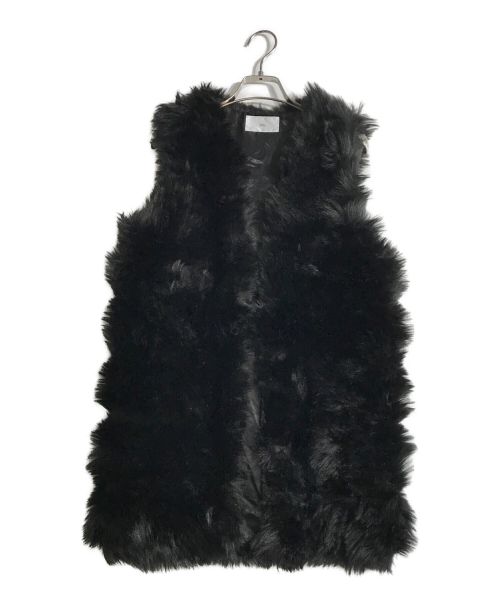 中古・古着通販】Vin (ヴィン) エコファーベスト ブラック サイズ:9号