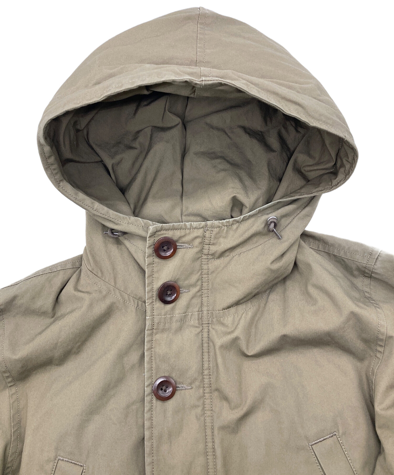 中古・古着通販】MHL (エムエイチエル) モッズダウンコート ブラウン