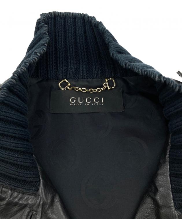 中古・古着通販】GUCCI (グッチ) マドンナボンバーレザーブルゾン/トム