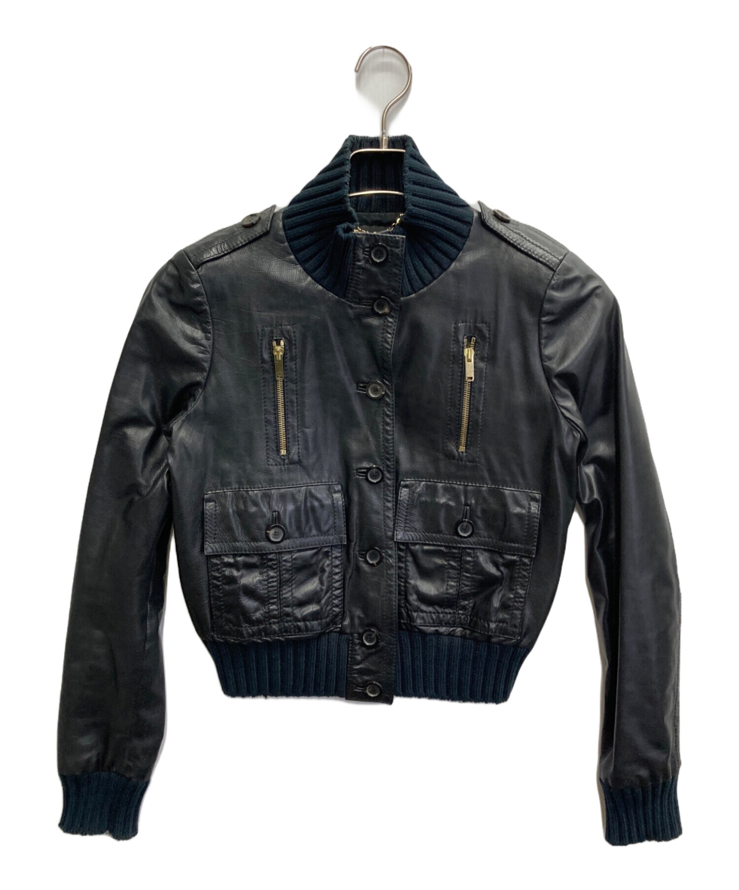 中古・古着通販】GUCCI (グッチ) マドンナボンバーレザーブルゾン/トム