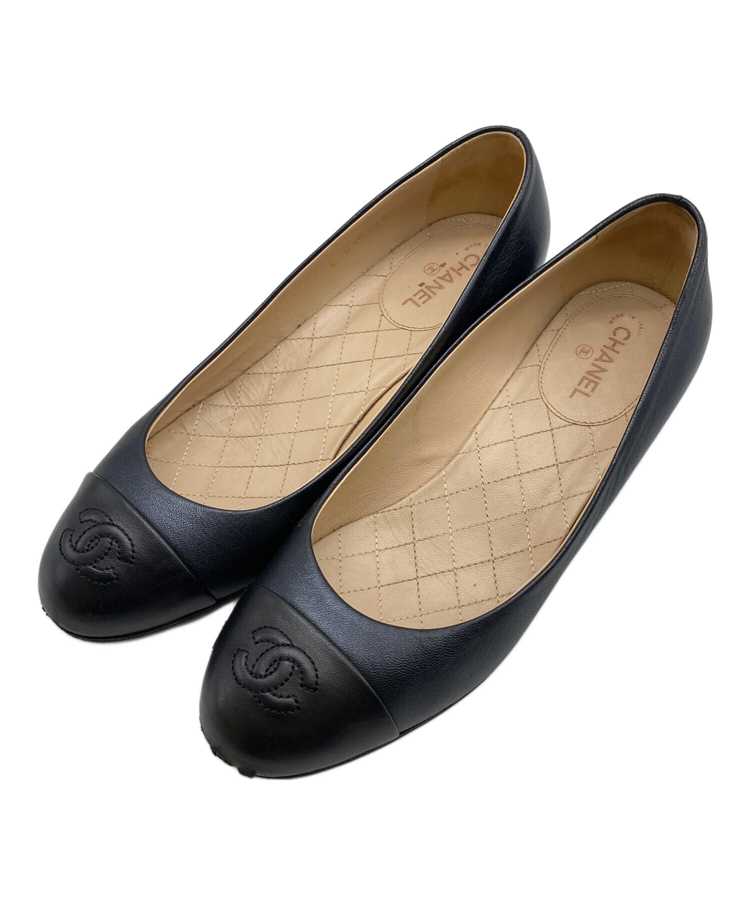 中古・古着通販】CHANEL (シャネル) ココマークパンプス ブラック