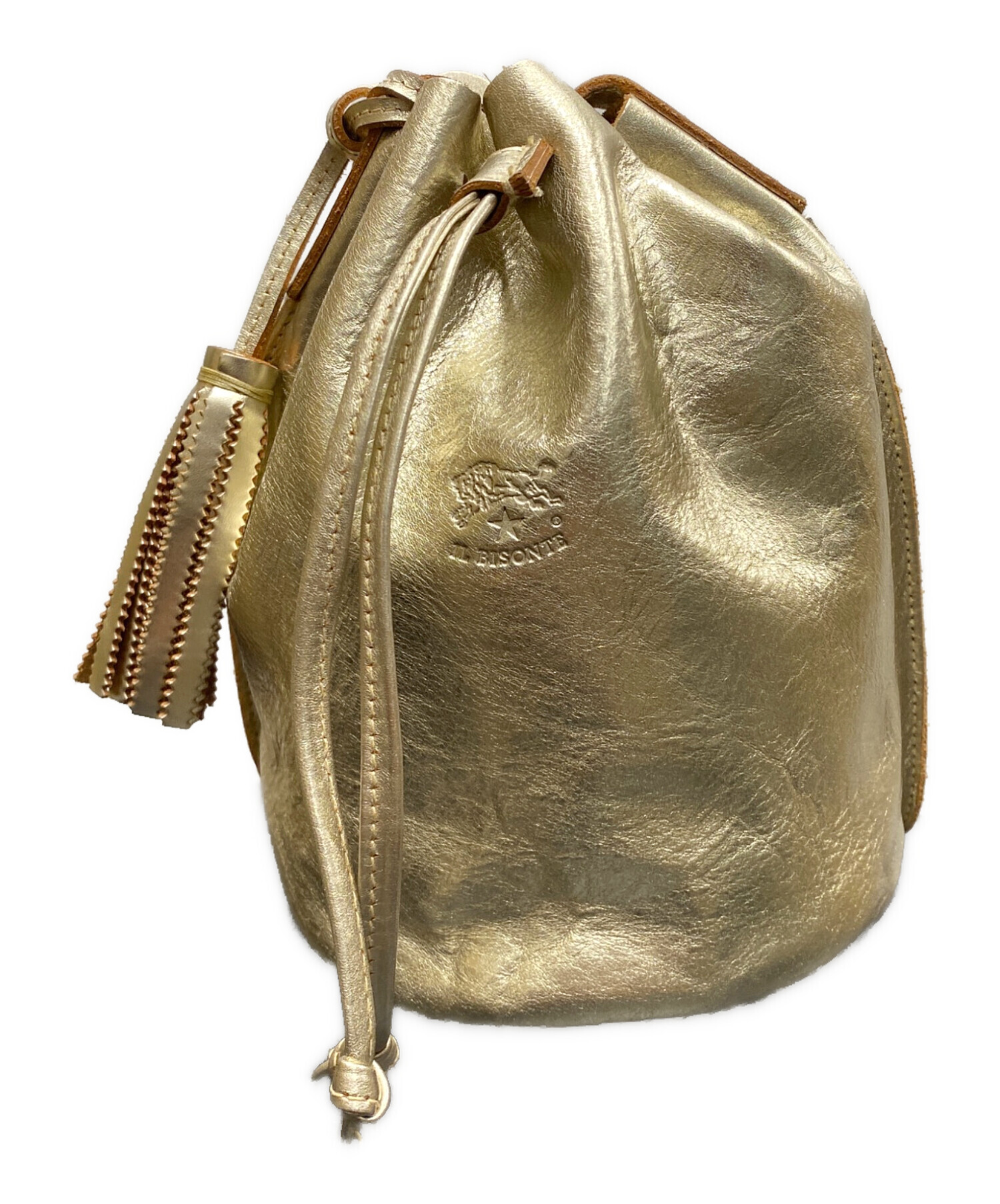 中古・古着通販】IL BISONTE (イル ビゾンテ) レザーショルダーバッグ