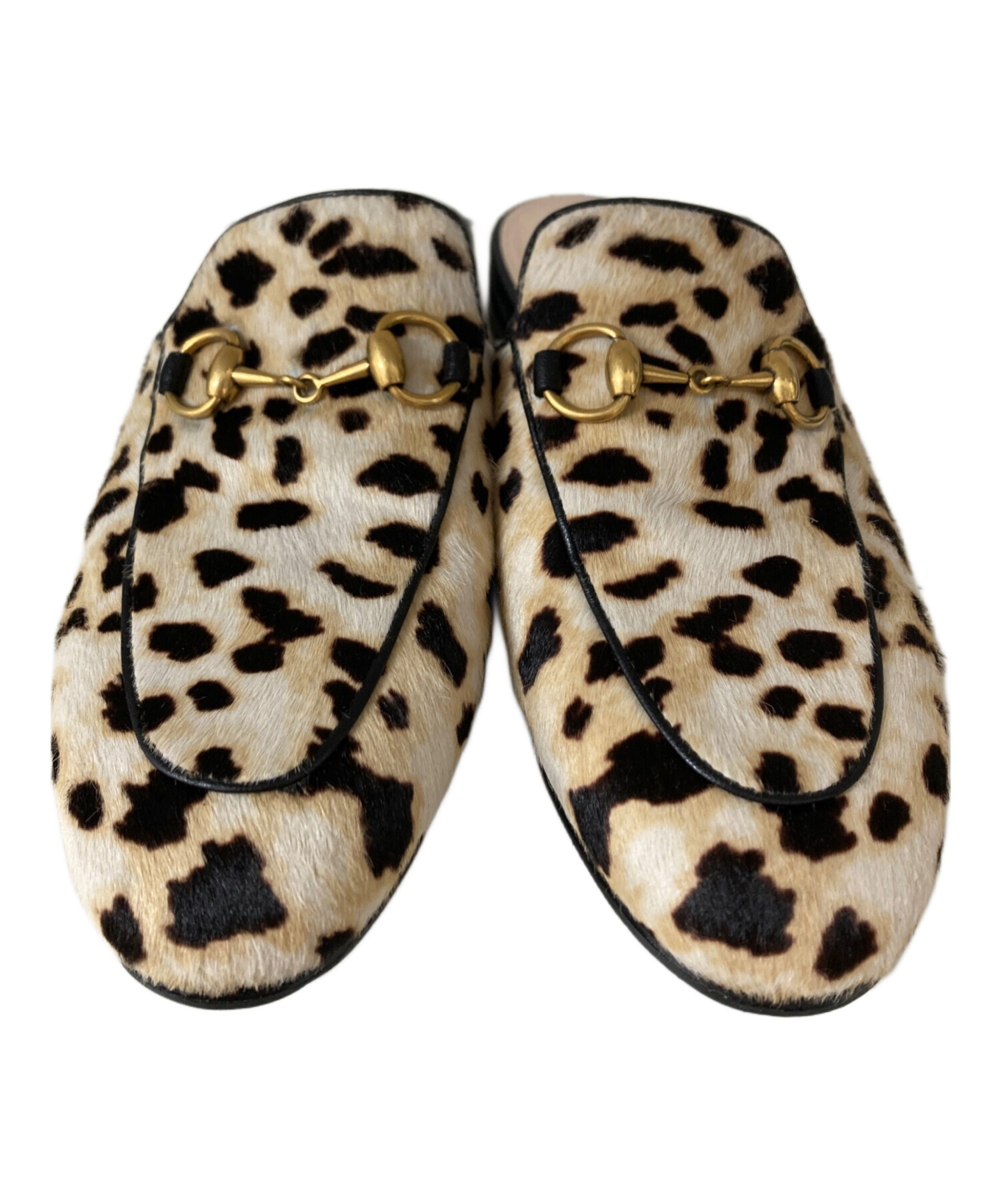 中古・古着通販】GUCCI (グッチ) レオパード柄 ホースビット ハラコ