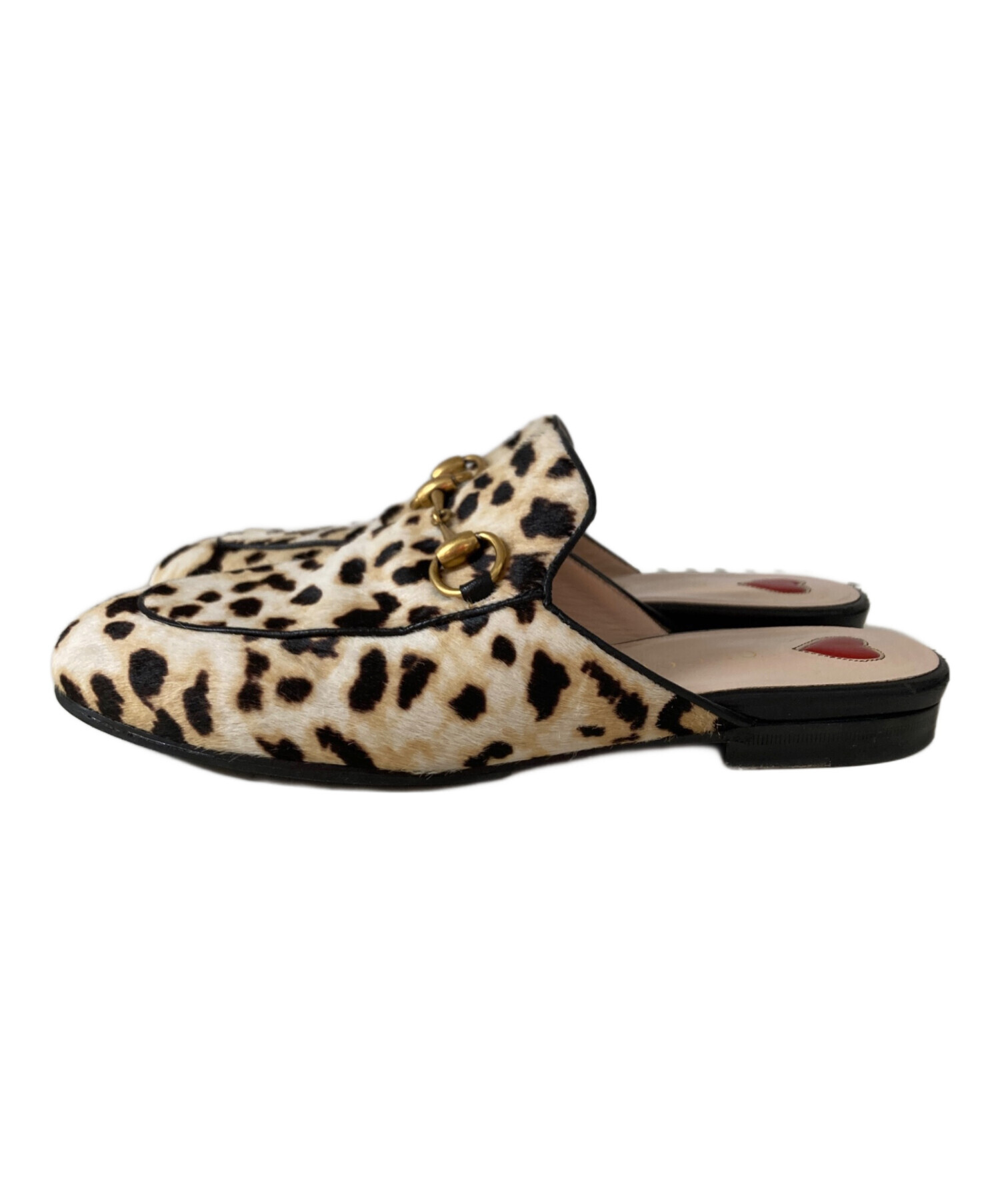 中古・古着通販】GUCCI (グッチ) レオパード柄 ホースビット ハラコ