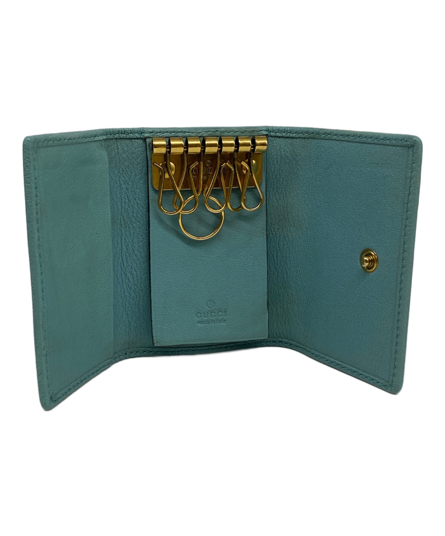 中古・古着通販】GUCCI (グッチ) バンブー キーケース グリーン