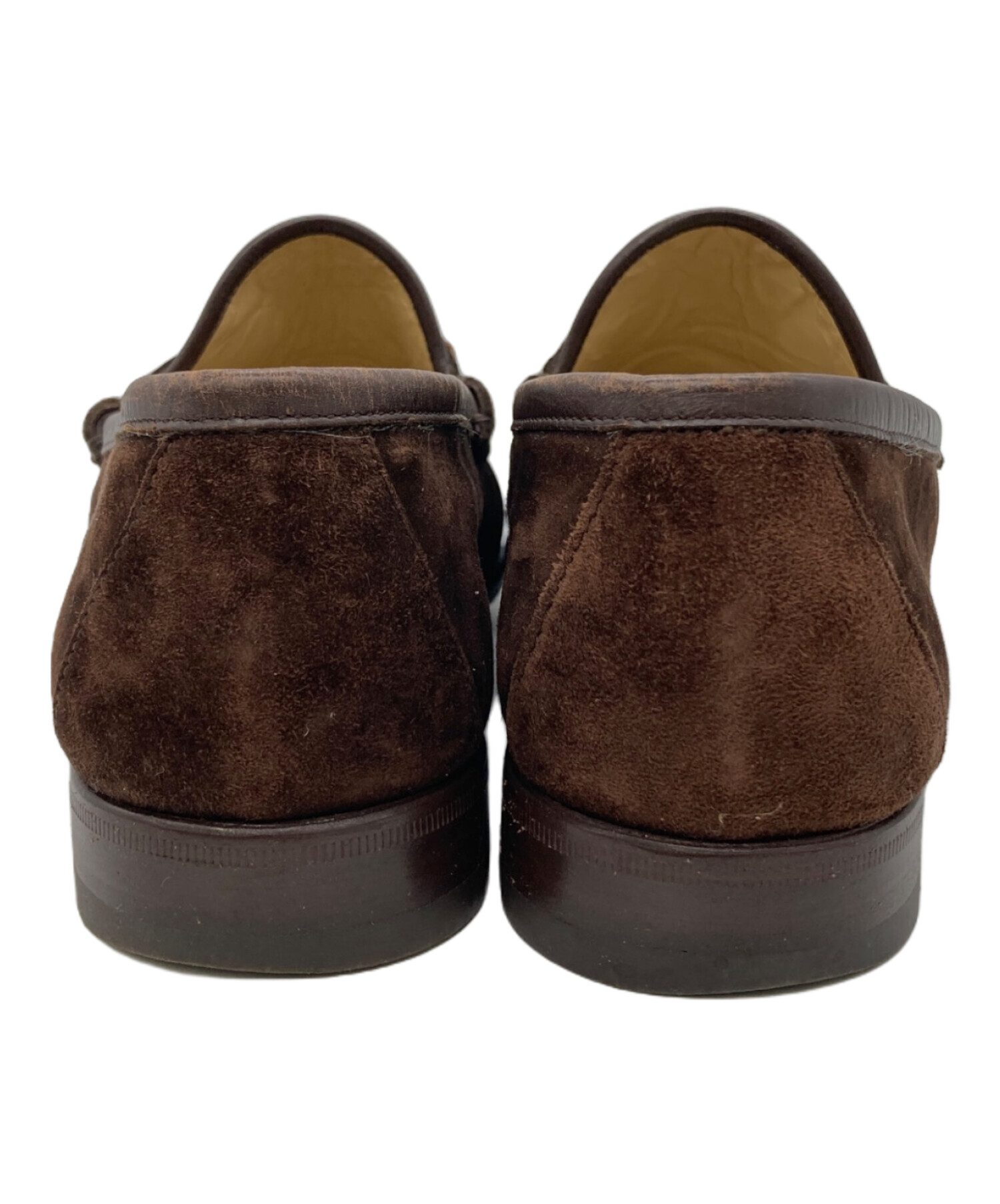 中古・古着通販】GUCCI (グッチ) スエードホースビットローファー