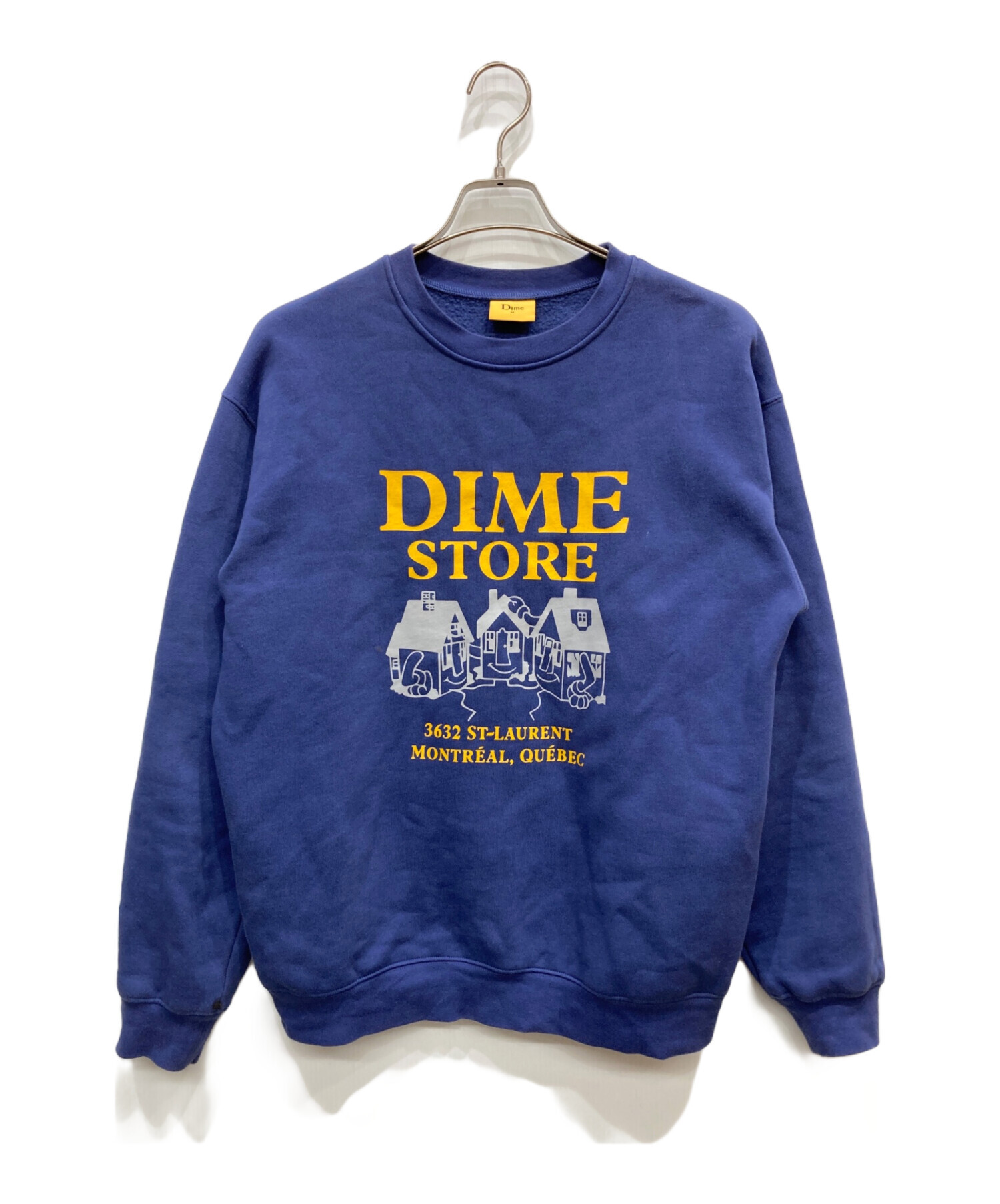 中古・古着通販】Dime (ダイム) プリントスウェット ネイビー サイズ:M
