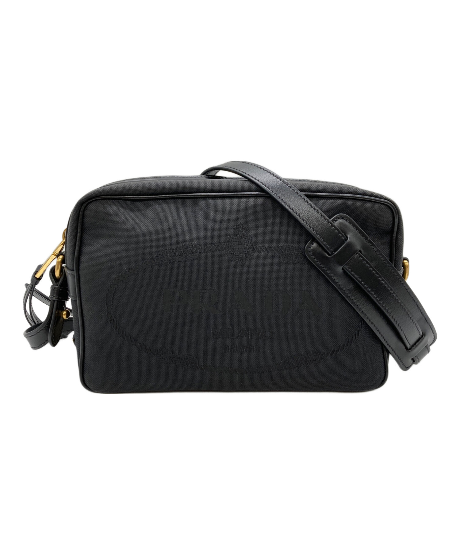 中古・古着通販】PRADA (プラダ) ロゴジャガードショルダーバッグ