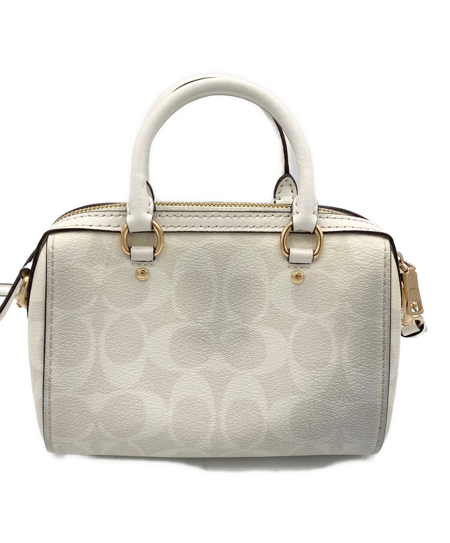 中古・古着通販】COACH (コーチ) 2WAYミニショルダーバッグ ホワイト