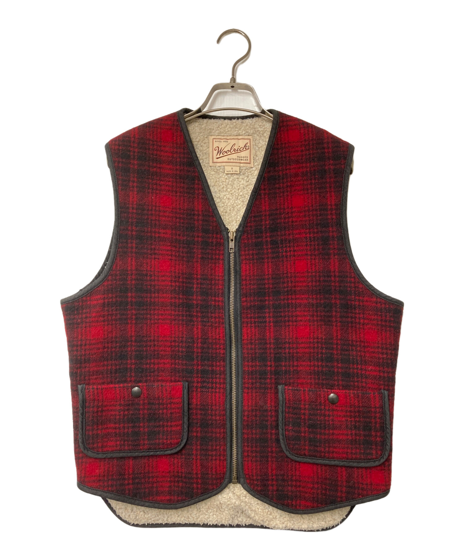 中古・古着通販】WOOLRICH (ウールリッチ) チェックボアベスト