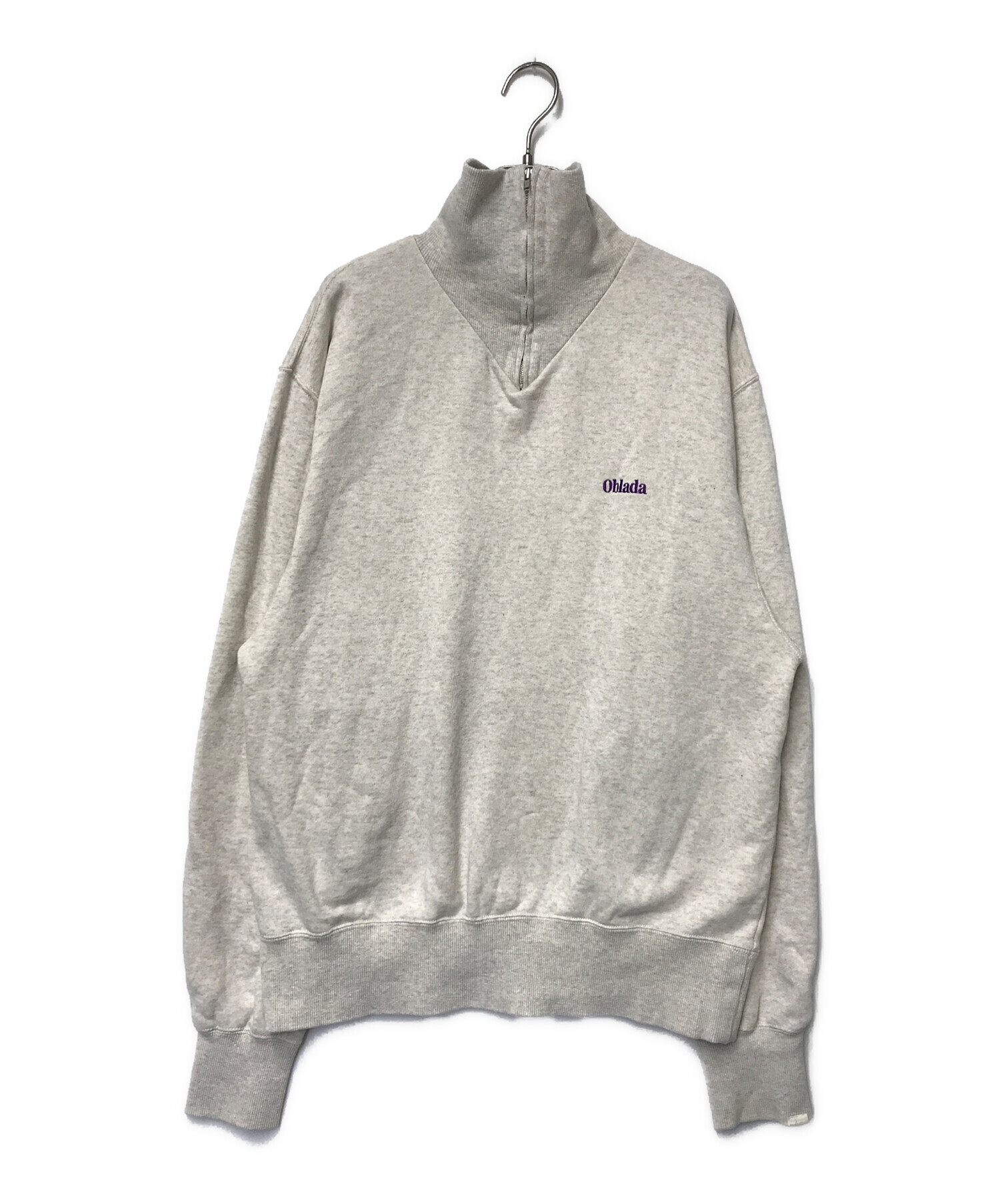 中古・古着通販】oblada (オブラダ) Half Zip Sweat ハーフジップ